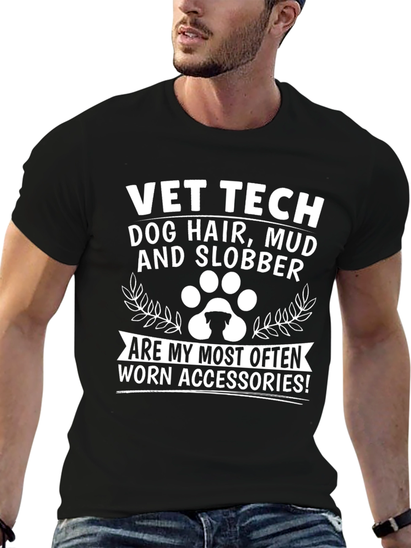 Vet Tech Dog Hair Mud & Slobber T-Shirt