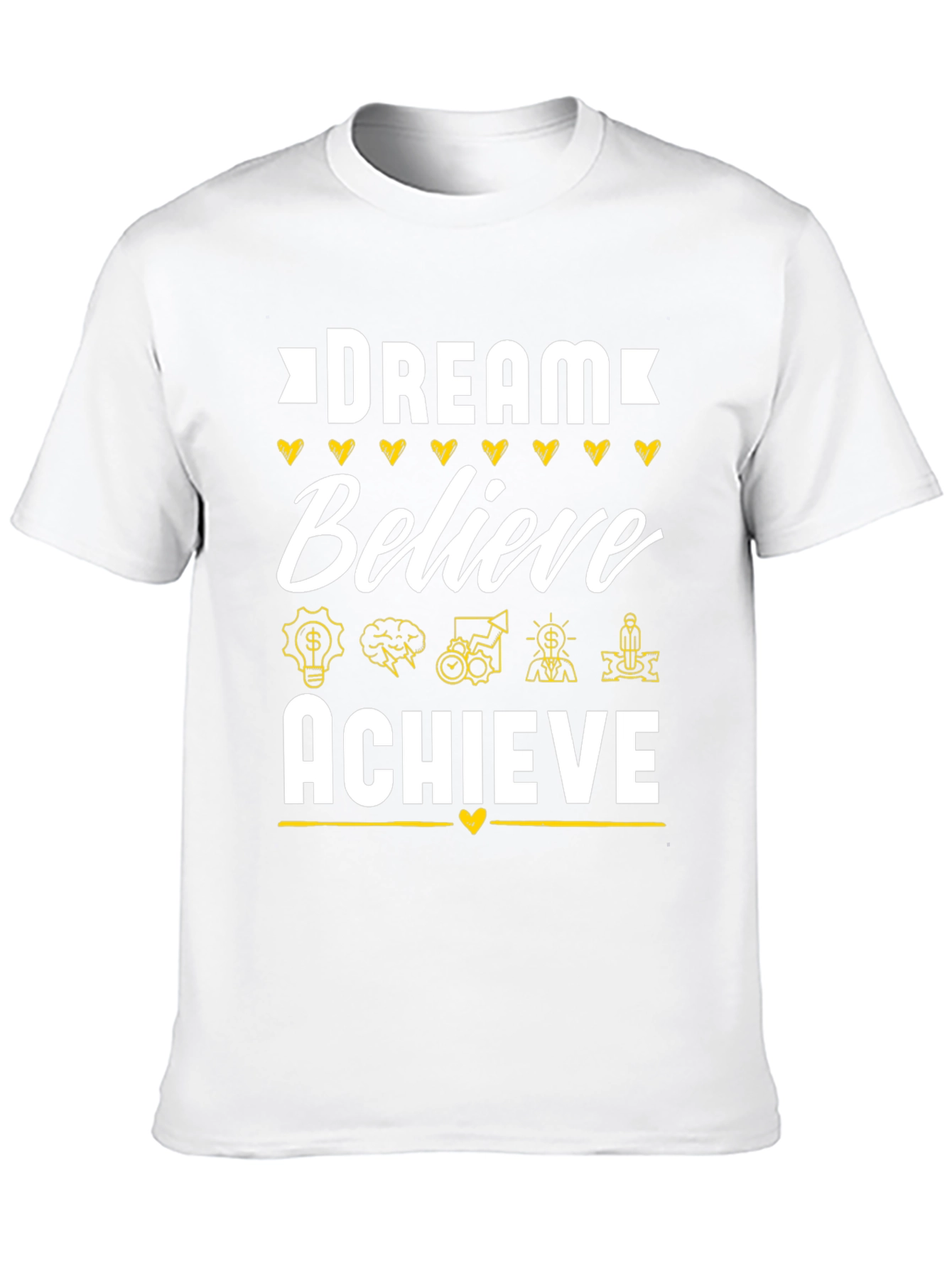 Dream Believe Achieve Black T-Shirt