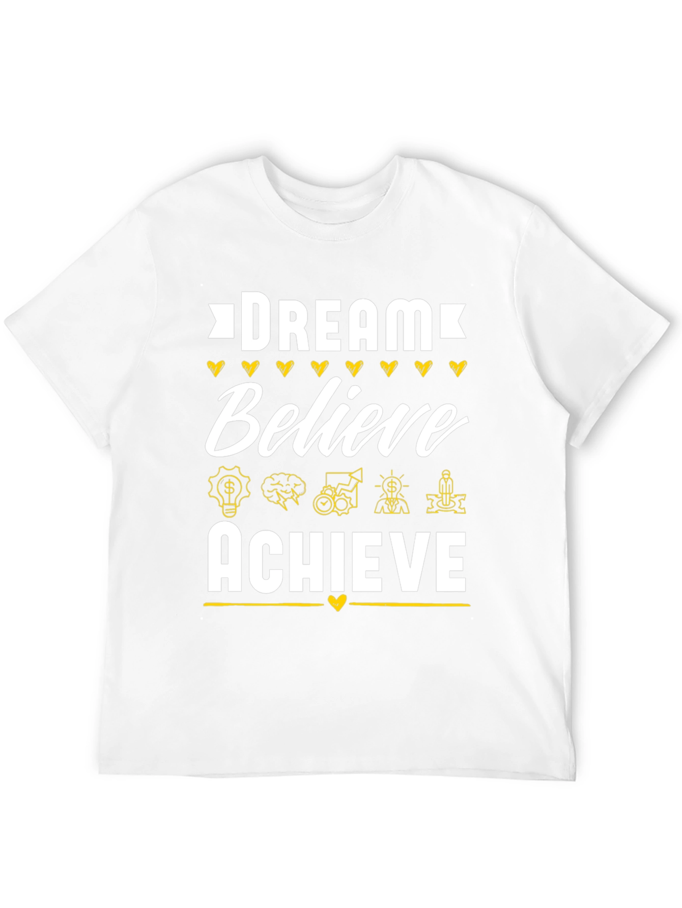 Dream Believe Achieve Black T-Shirt
