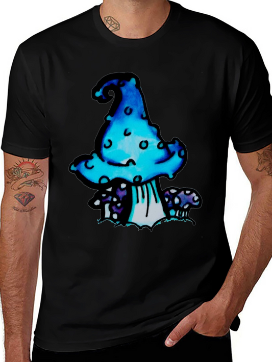 Funky Mushroom Graphic T-Shirt
