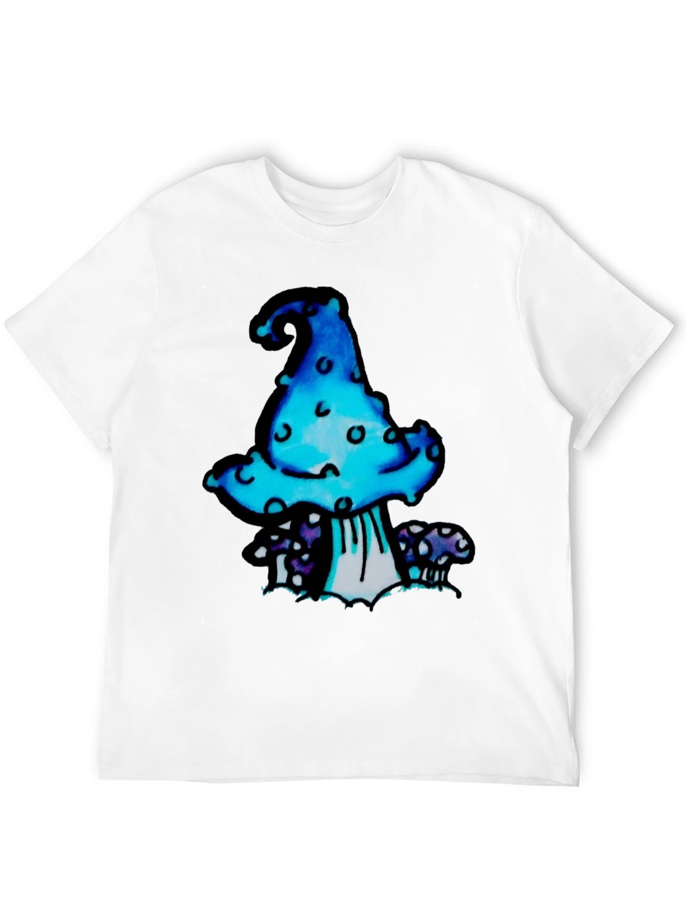Funky Mushroom Graphic T-Shirt