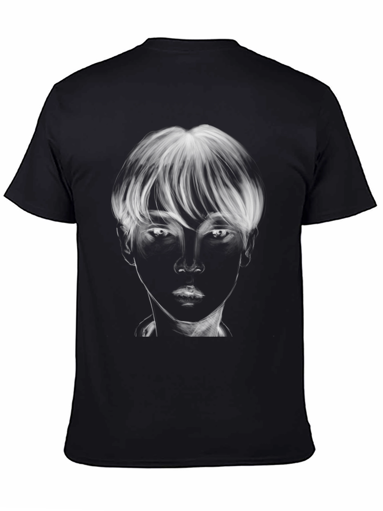 Monochrome Portrait Graphic Tee