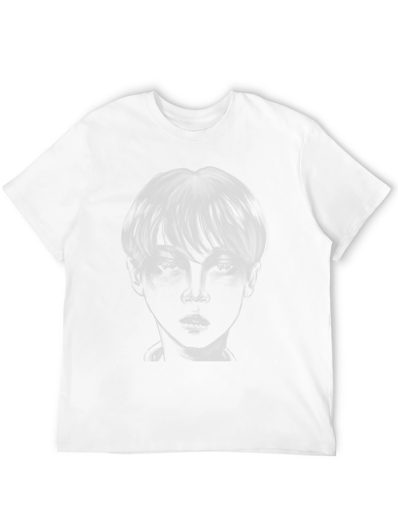 Monochrome Portrait Graphic Tee