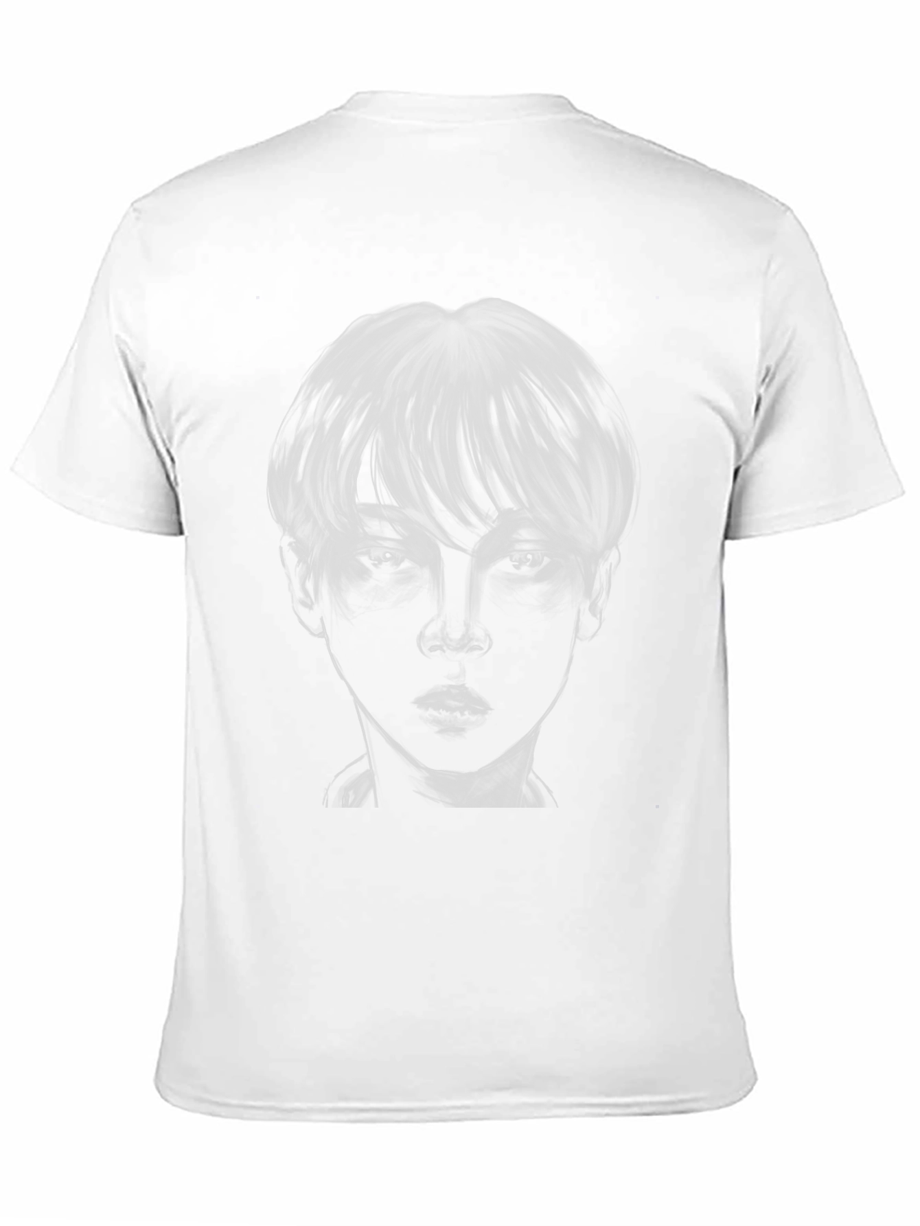 Monochrome Portrait Graphic Tee