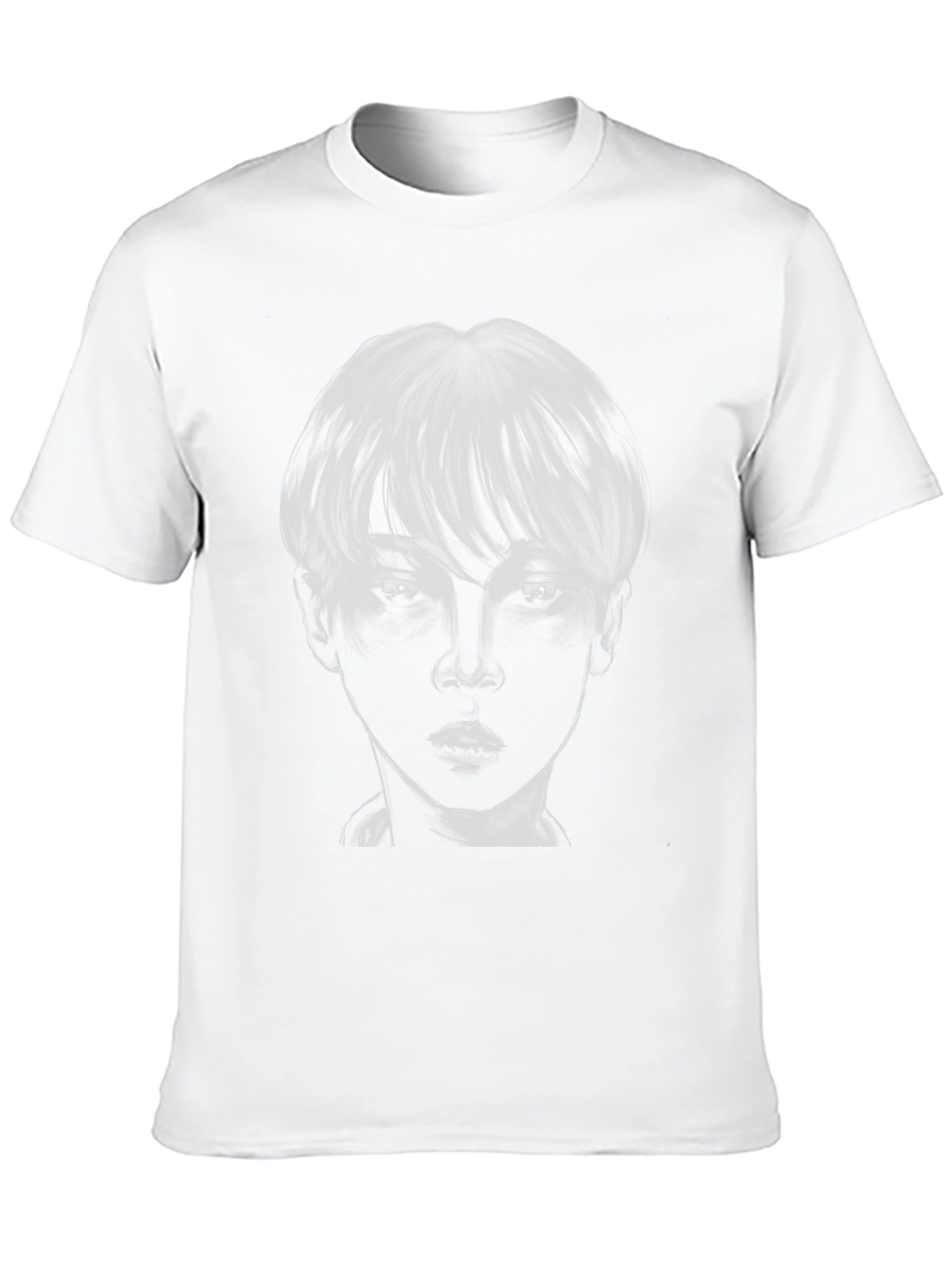 Monochrome Portrait Graphic Tee