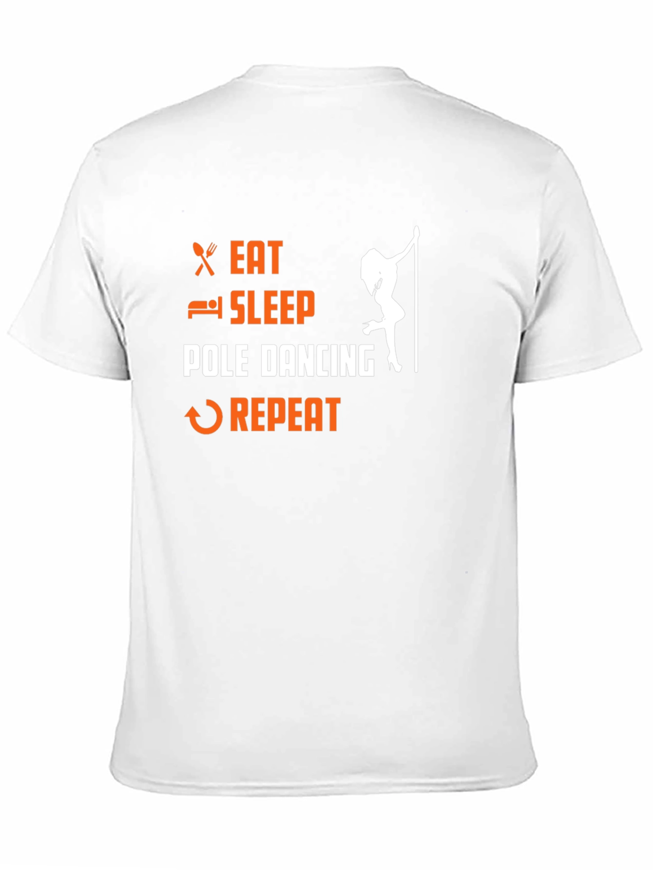 Eat Sleep Pole Dance Repeat Black T-Shirt