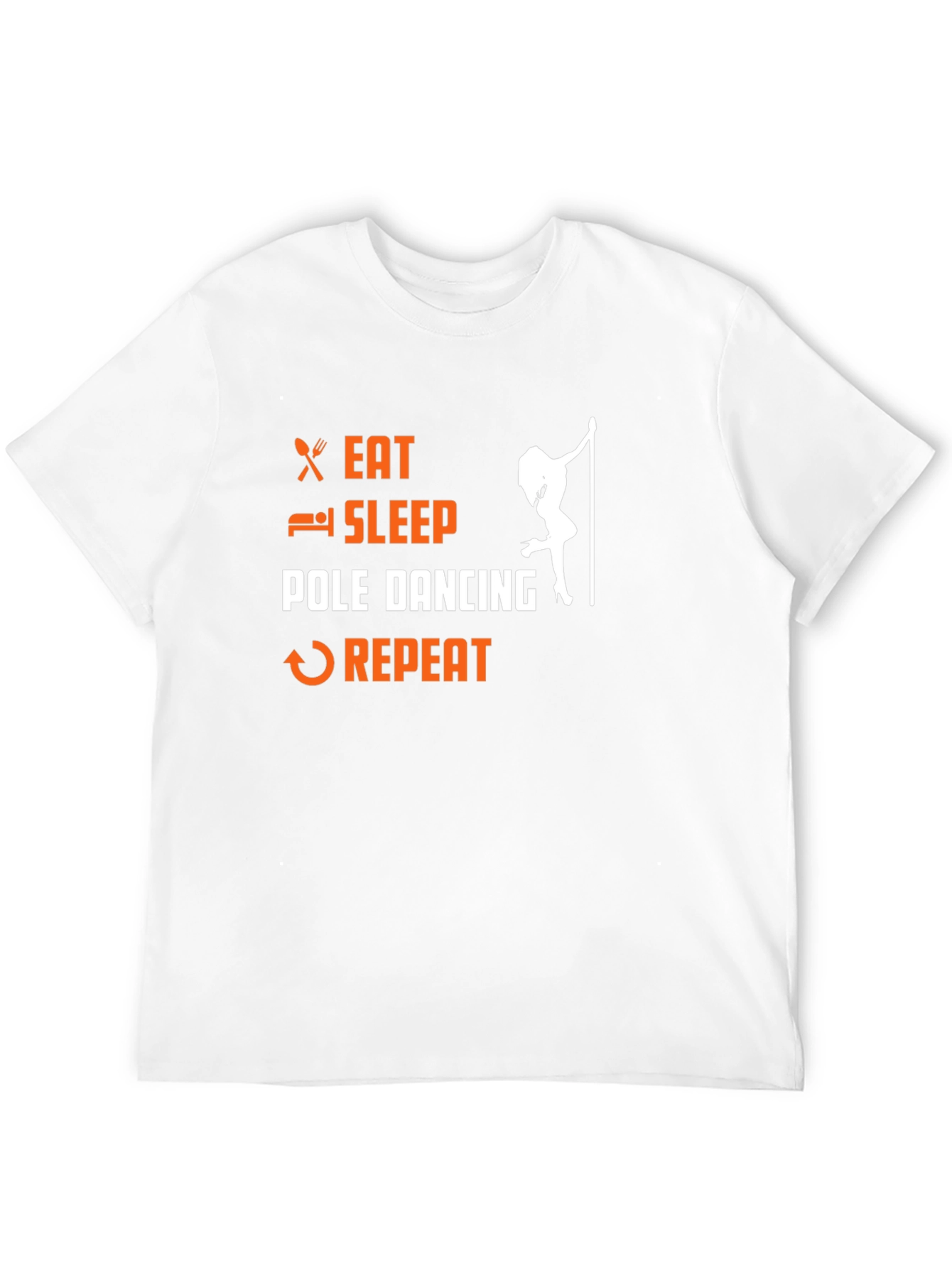 Eat Sleep Pole Dance Repeat Black T-Shirt
