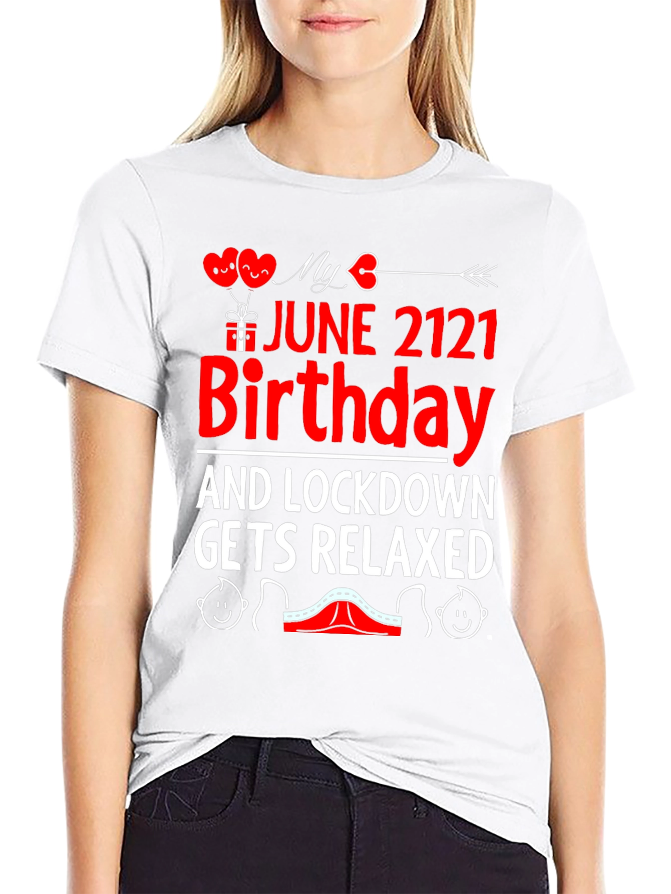 June 2121 Birthday Lockdown Relaxed Graphic Tee