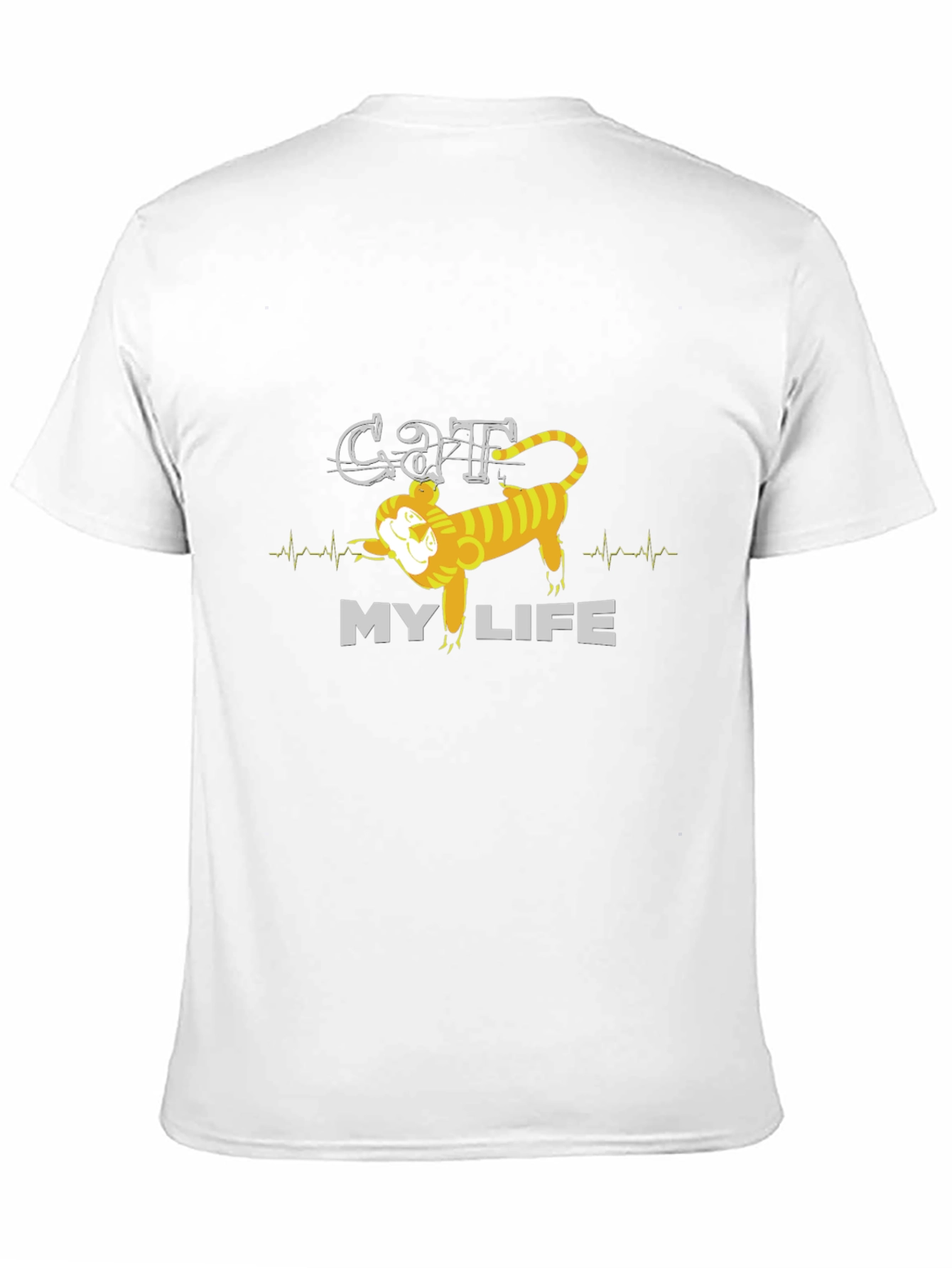 Cat My Life Graphic Tee - Mens Black T-Shirt