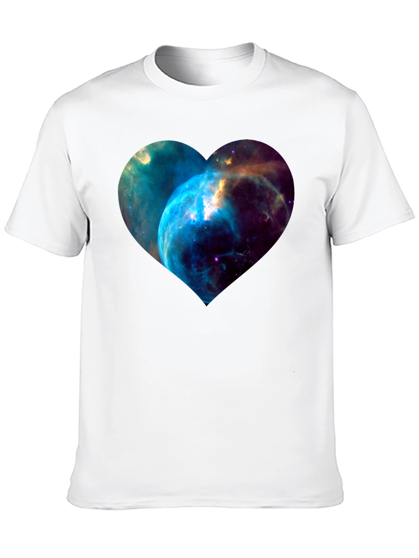 Nebula Heart Graphic Black T-Shirt