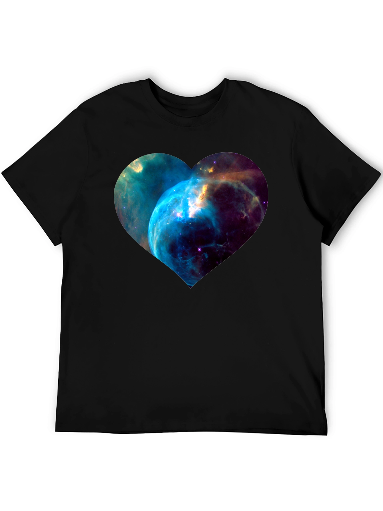 Nebula Heart Graphic Black T-Shirt