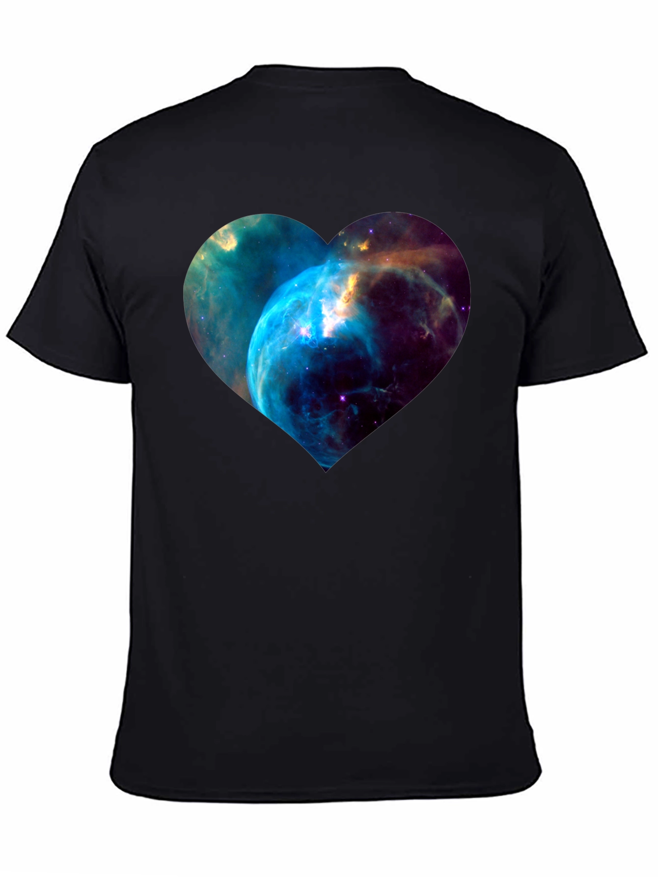 Nebula Heart Graphic Black T-Shirt