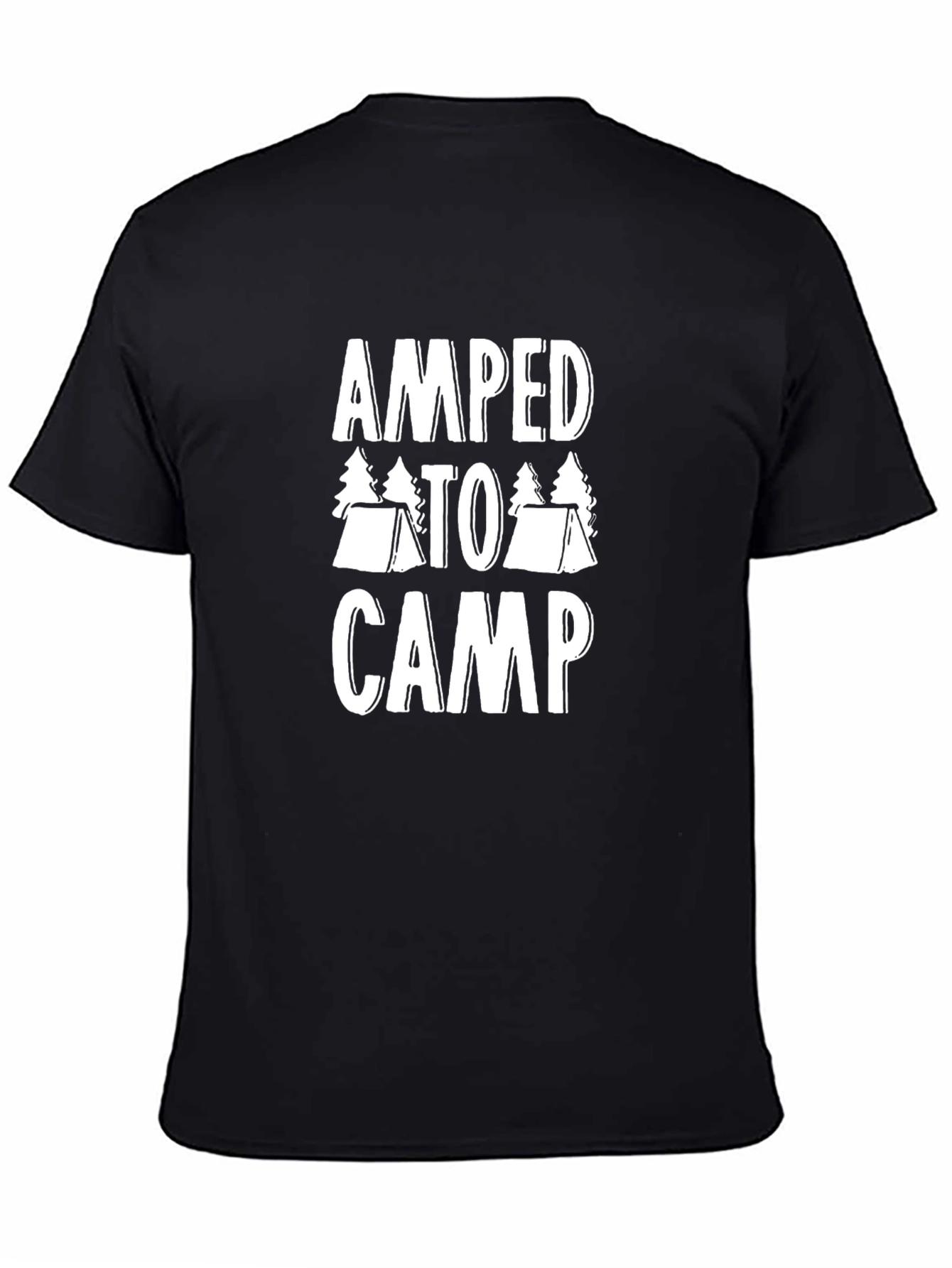 Amped To Camp Graphic Tee - Black Camping Shirt