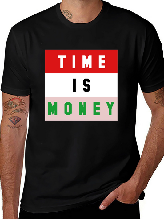 Time is Money Graphic Tee - Bold Statement T-Shirt