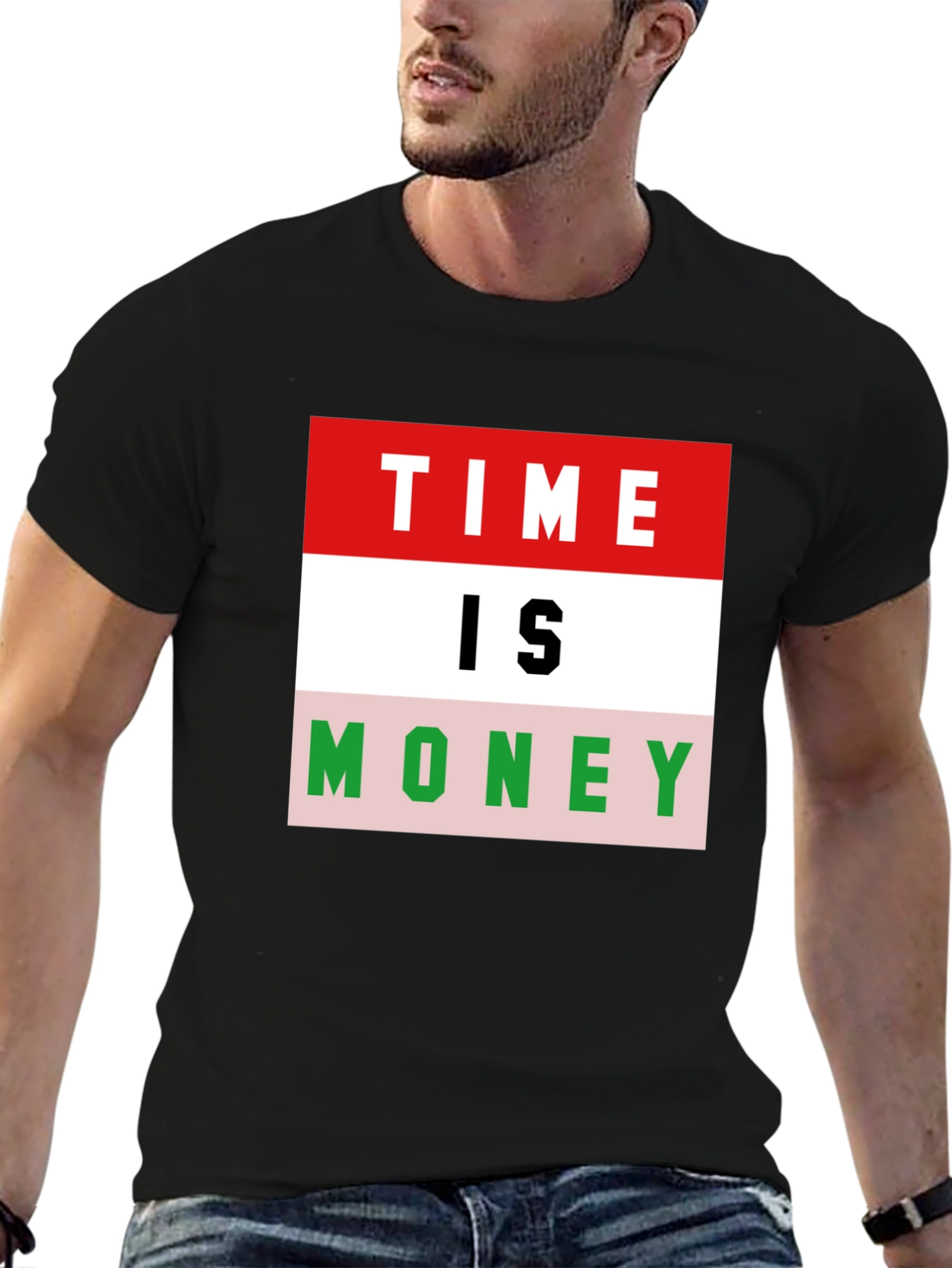 Time is Money Graphic Tee - Bold Statement T-Shirt