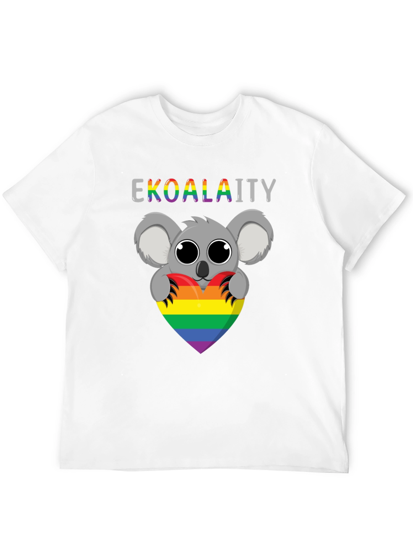 EKOALAITY Rainbow Heart Tee