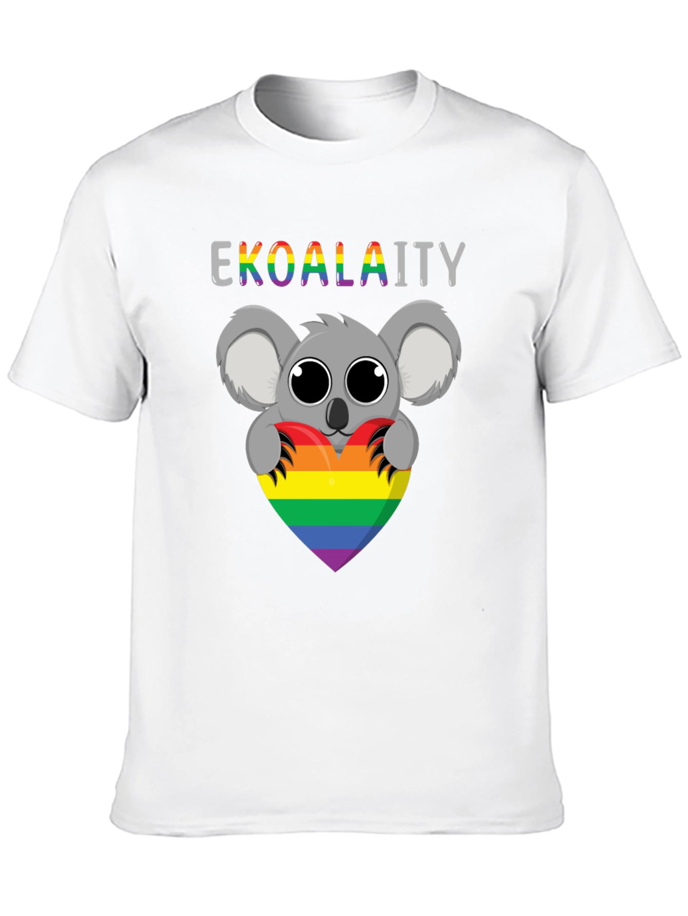 EKOALAITY Rainbow Heart Tee