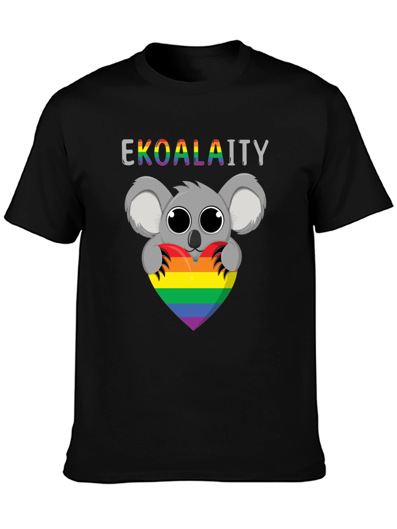 EKOALAITY Rainbow Heart Tee