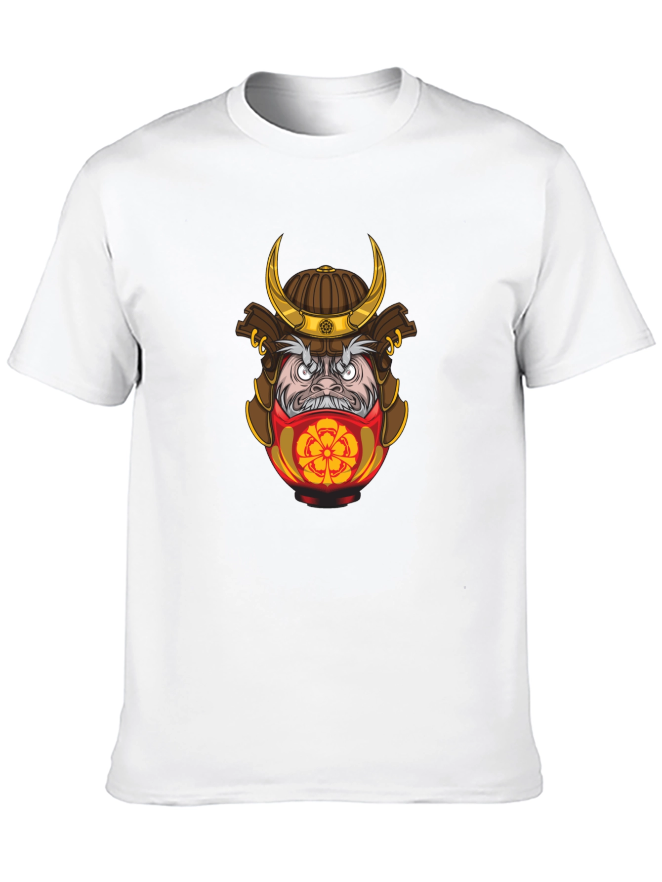 Samurai Daruma Graphic Tee - Cool Casual Style