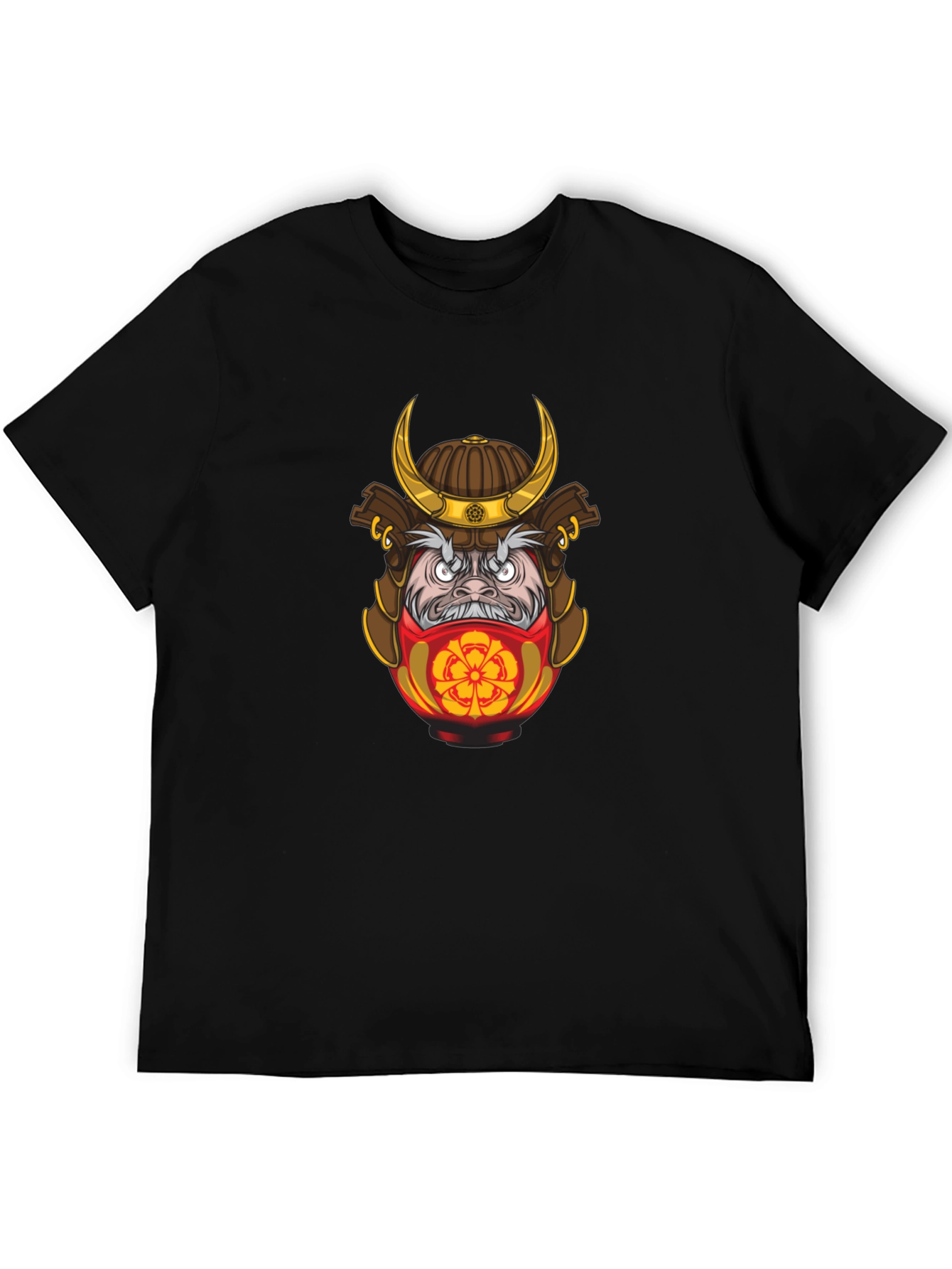 Samurai Daruma Graphic Tee - Cool Casual Style