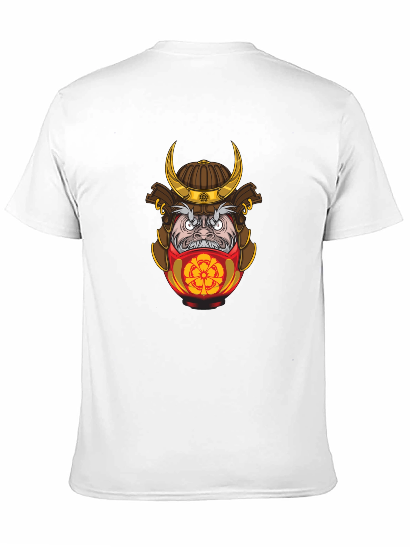 Samurai Daruma Graphic Tee - Cool Casual Style