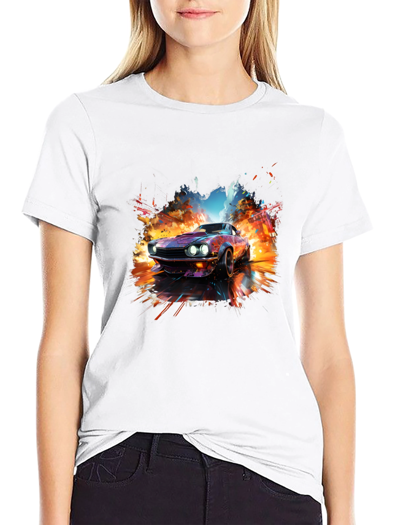 Retro Car Graphic Tee - Cool Automotive T-Shirt