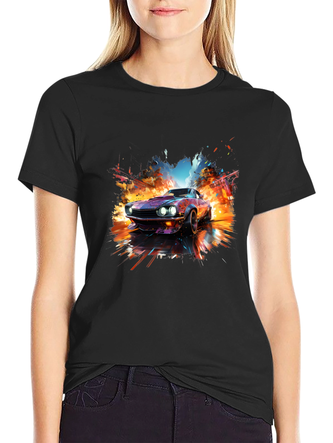 Retro Car Graphic Tee - Cool Automotive T-Shirt