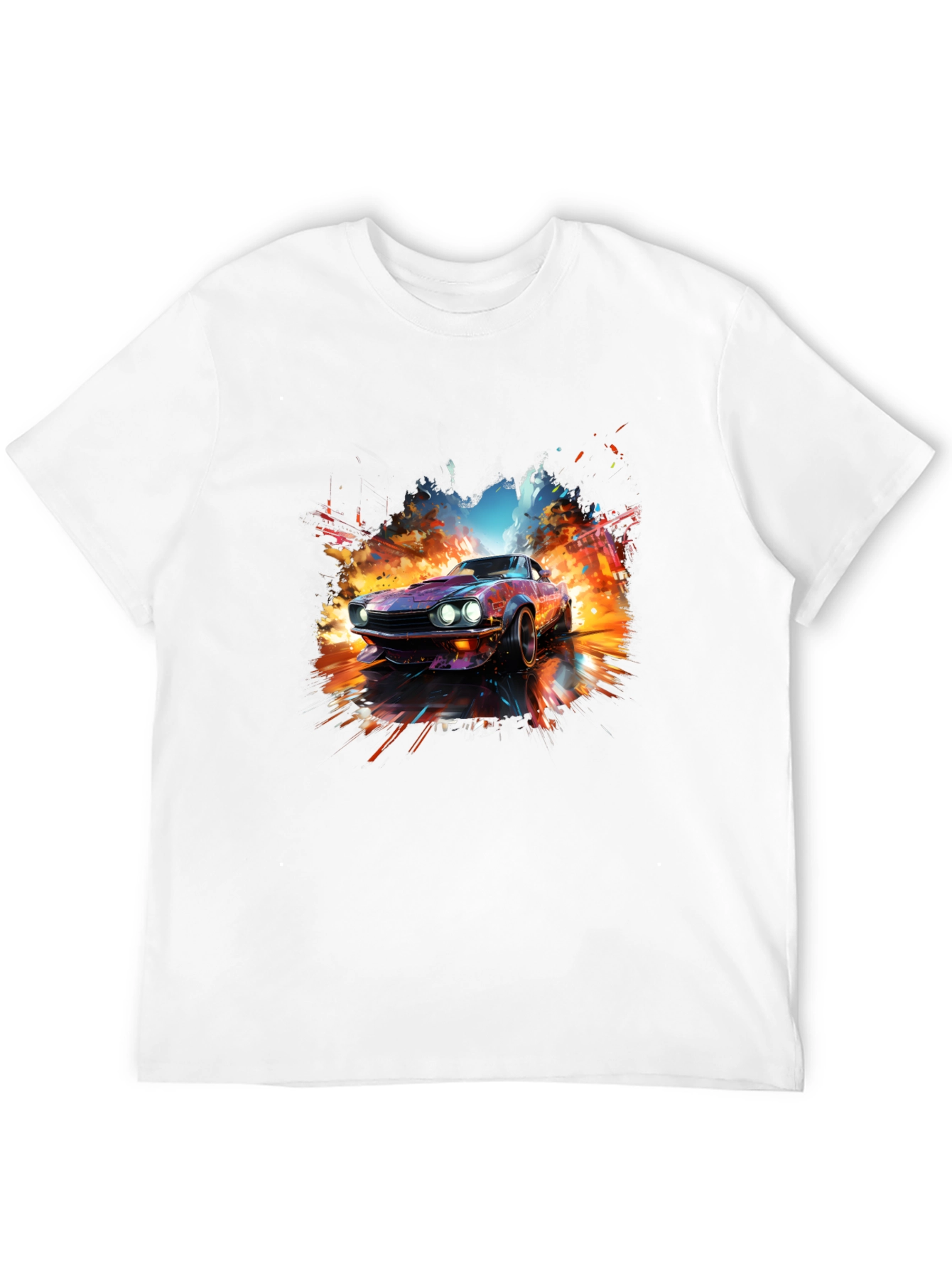 Retro Car Graphic Tee - Cool Automotive T-Shirt