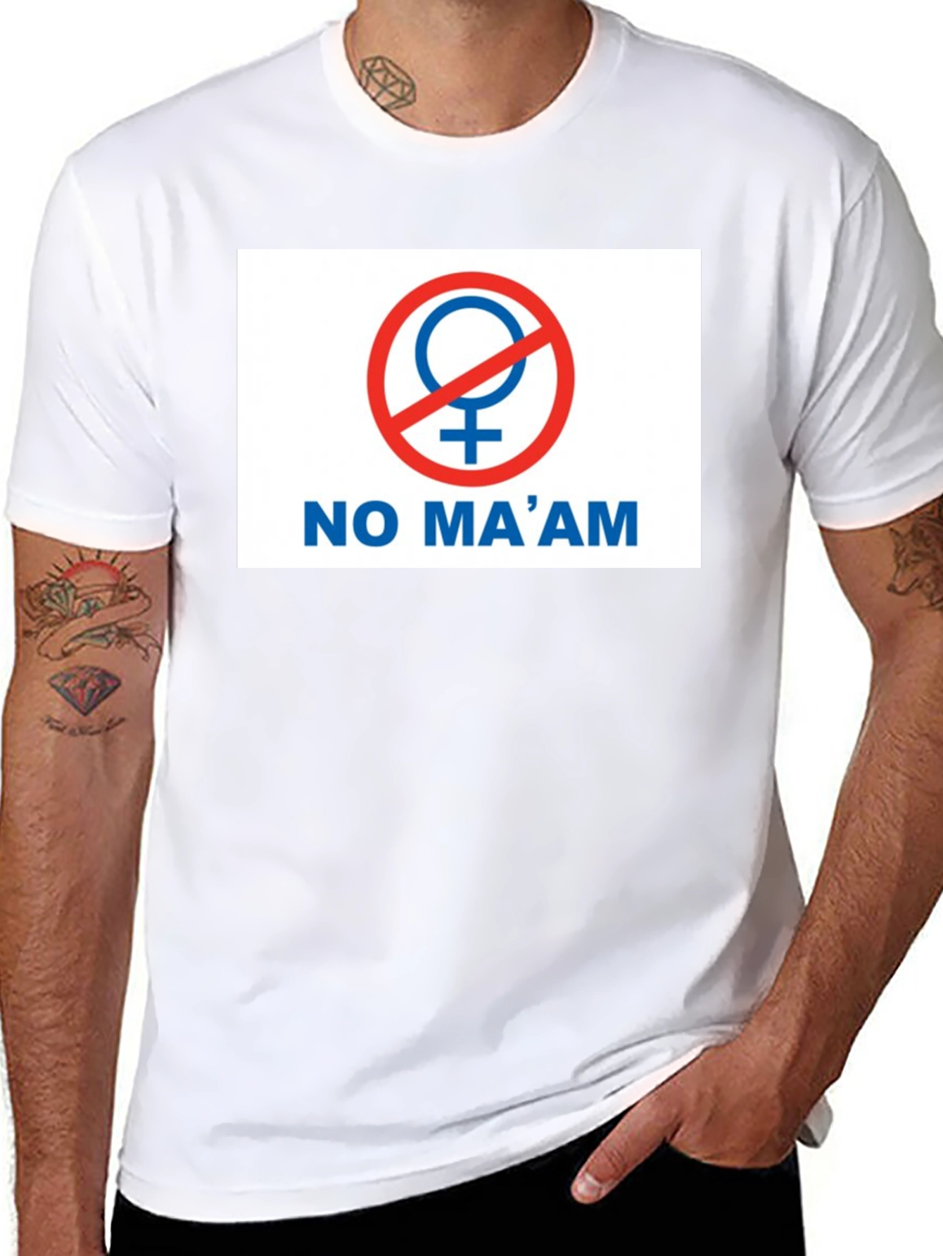 No Maam Graphic T-Shirt