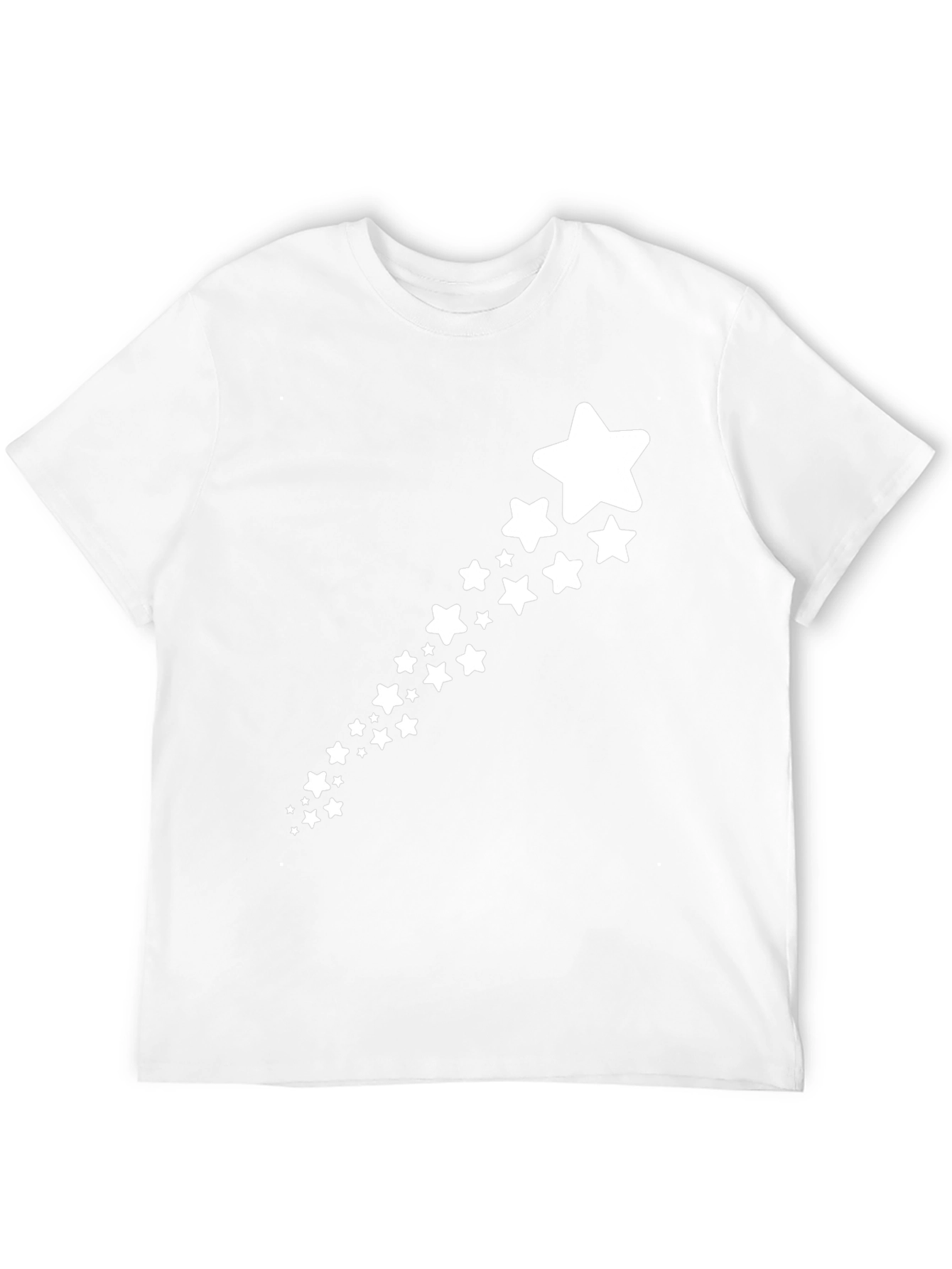 Star Trail Black T-Shirt - Stylish Casual Wear