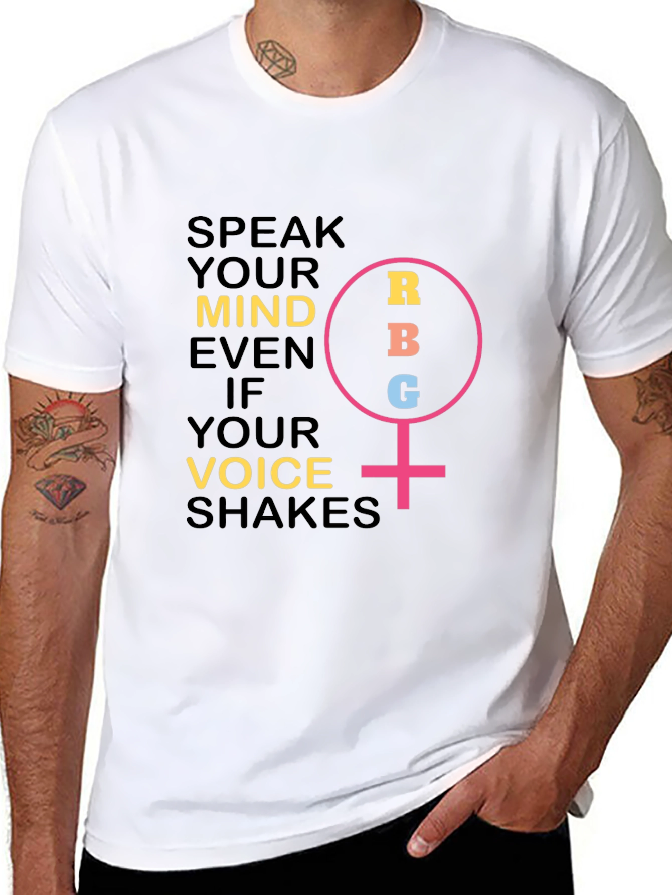 Speak Your Mind Womens T-Shirt - RBG Feminist Icon