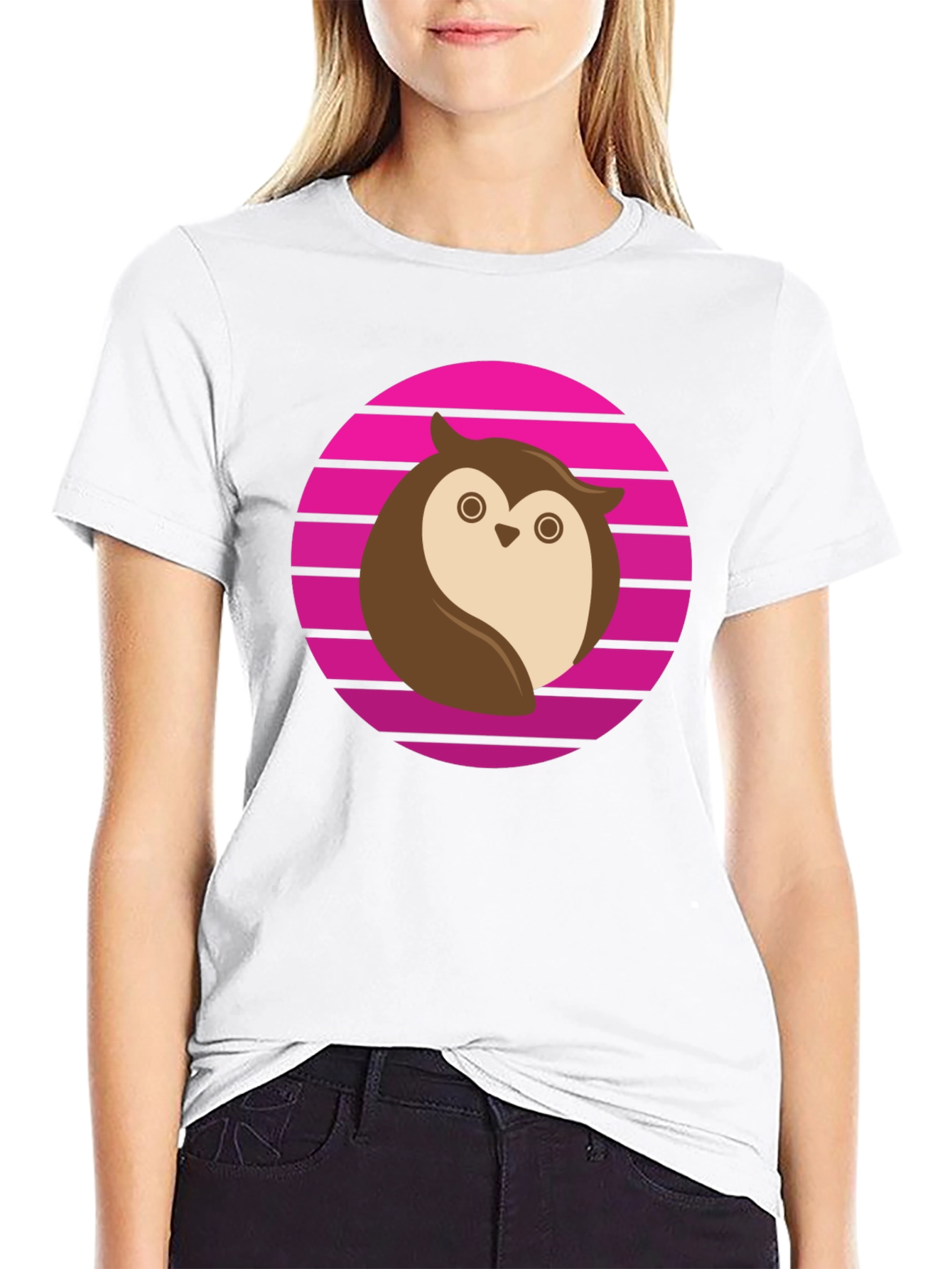 Owl Retro T-Shirt - Cool Graphic Tee