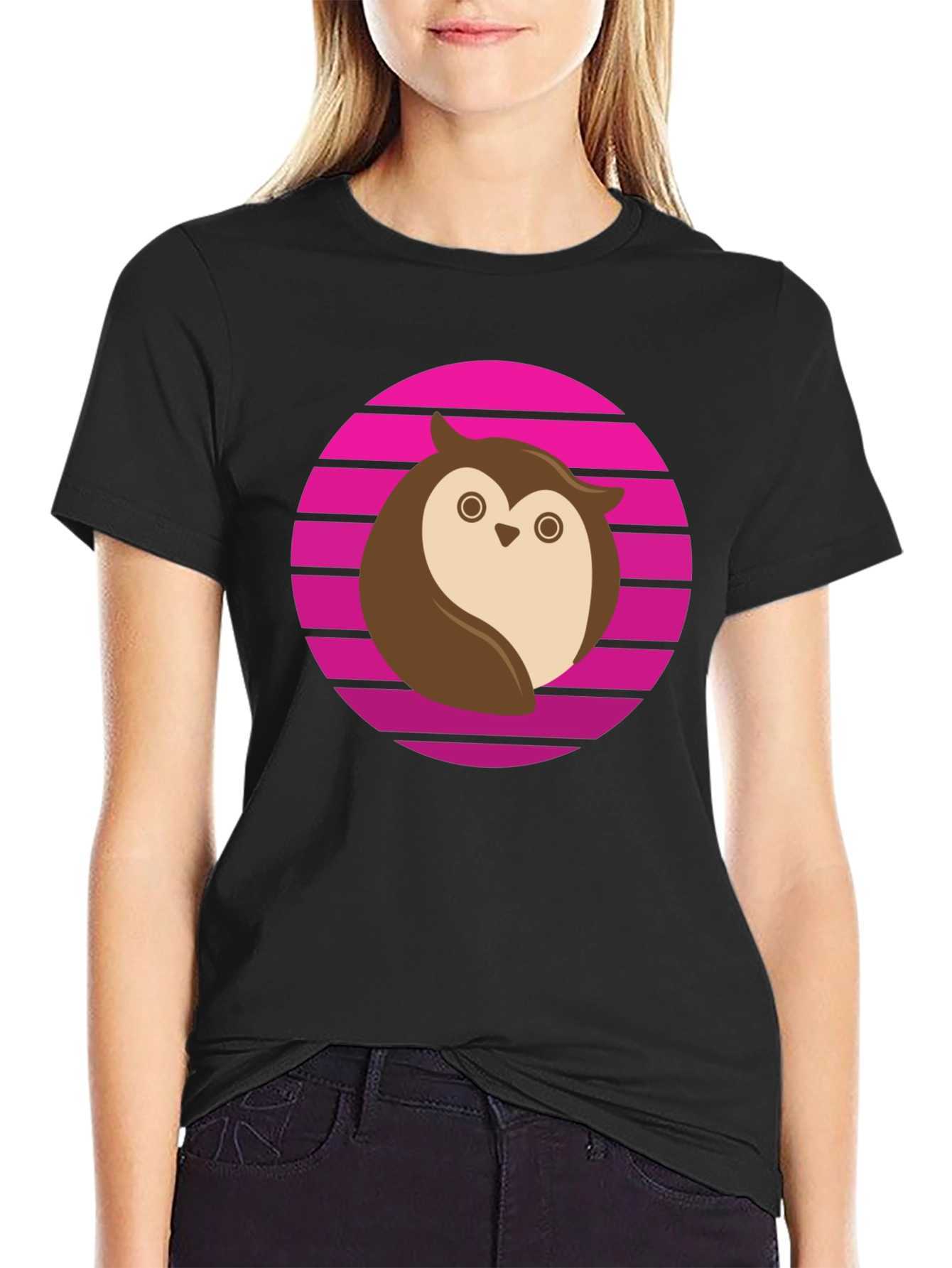 Owl Retro T-Shirt - Cool Graphic Tee