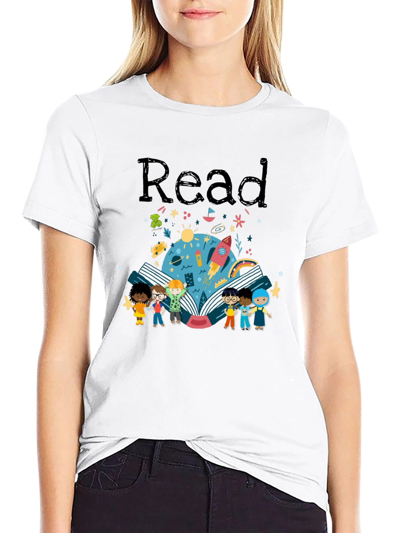 Read Graphic T-Shirt - Black