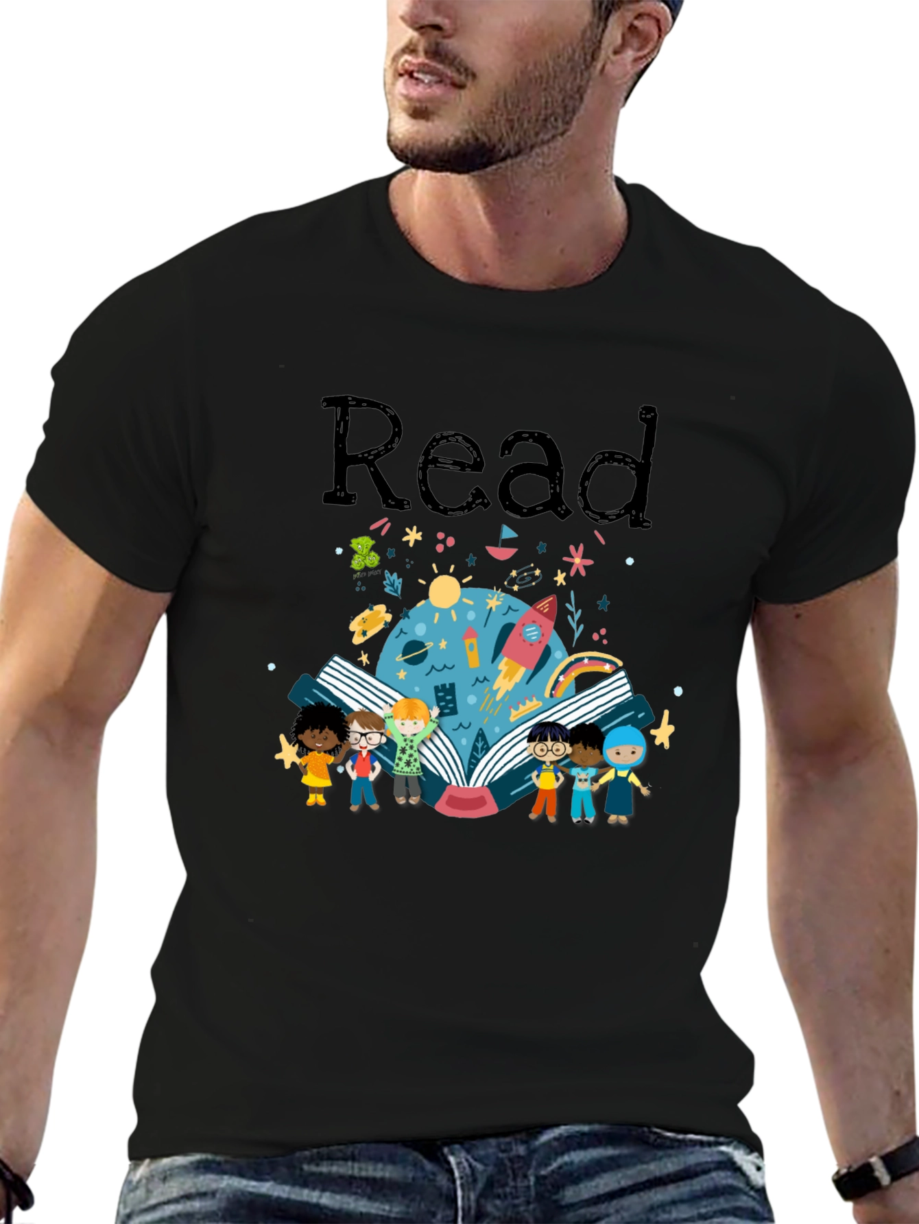 Read Graphic T-Shirt - Black