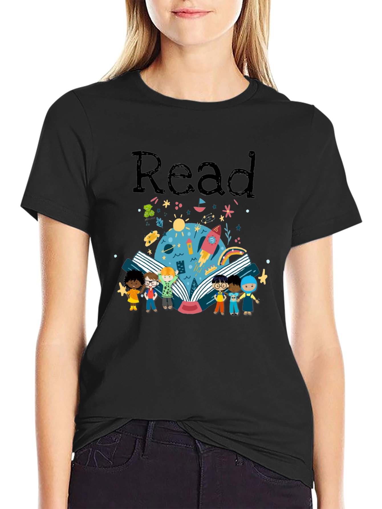 Read Graphic T-Shirt - Black
