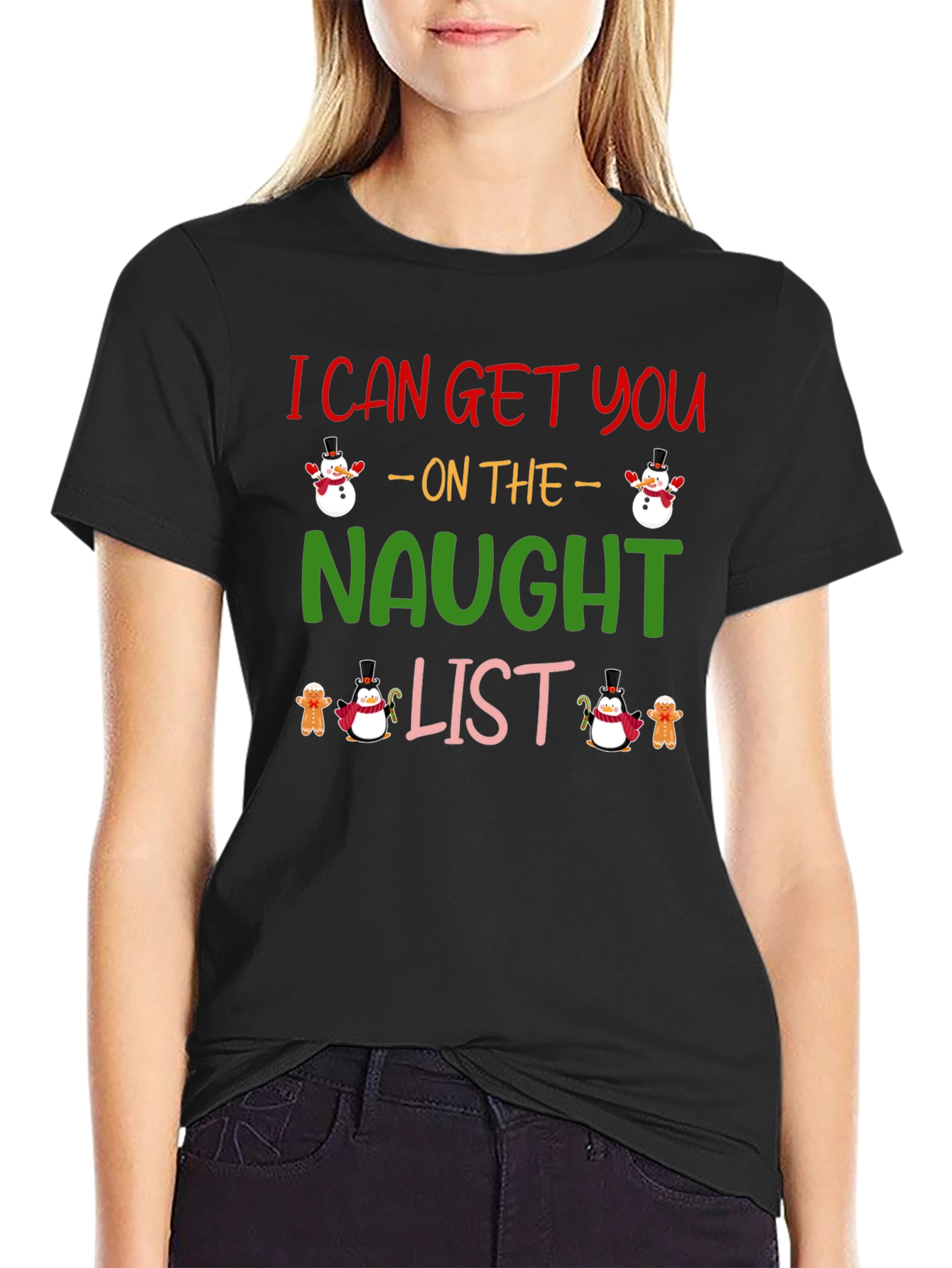 Naughty List Holiday Graphic Tee