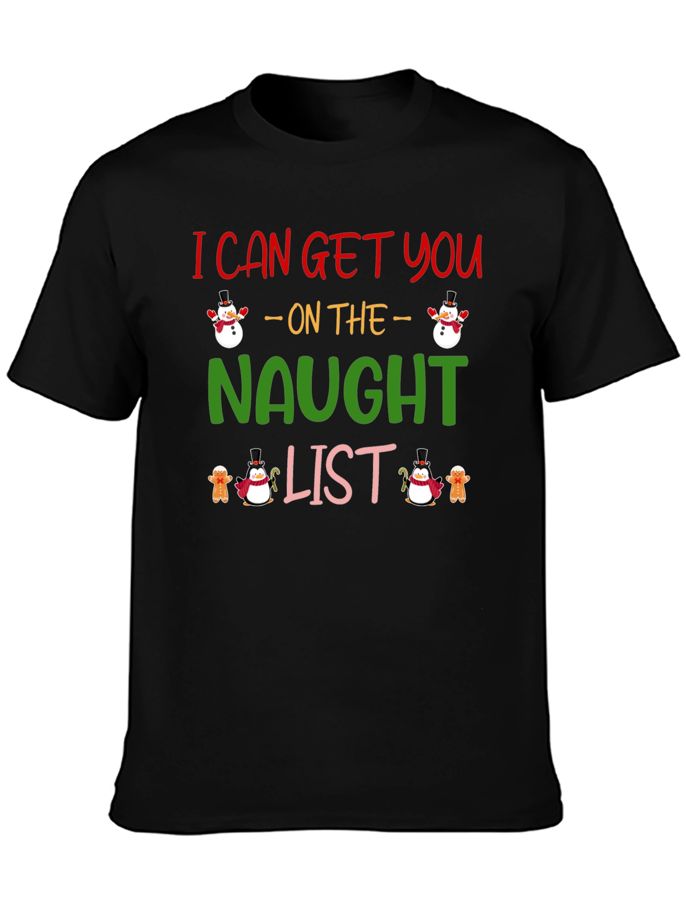 Naughty List Holiday Graphic Tee