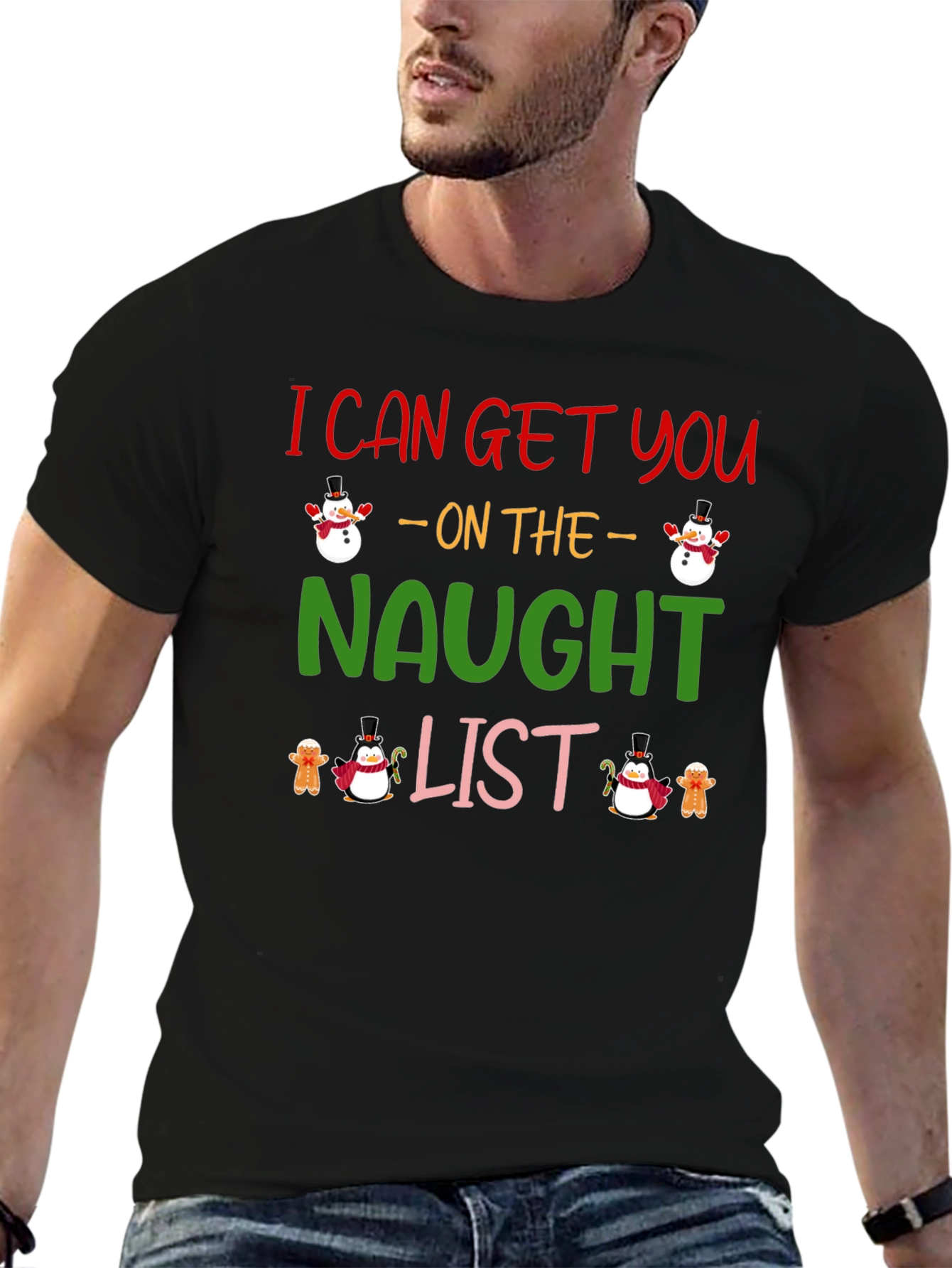 Naughty List Holiday Graphic Tee