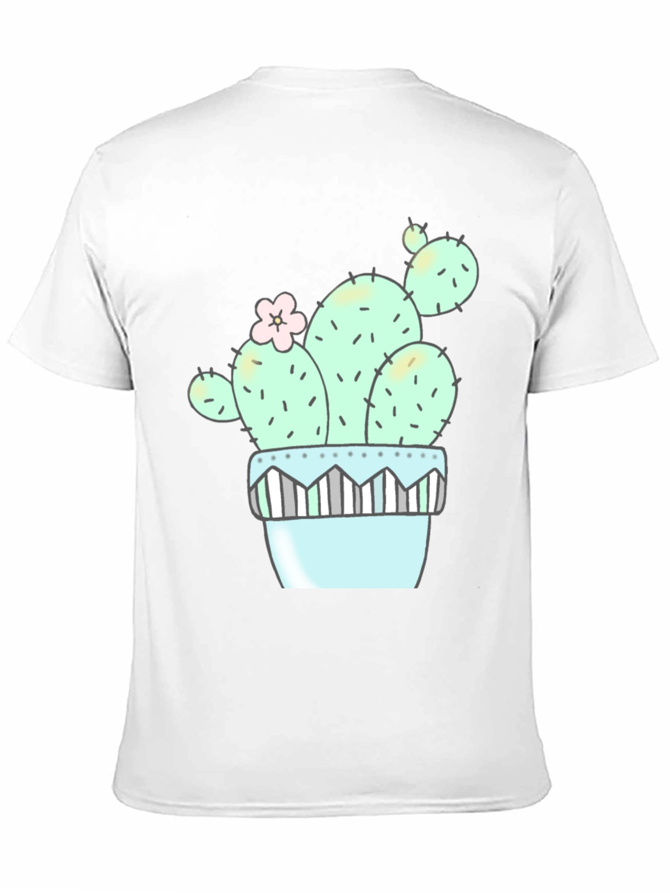 Cute Cactus Graphic Tee - Unisex Black T-Shirt