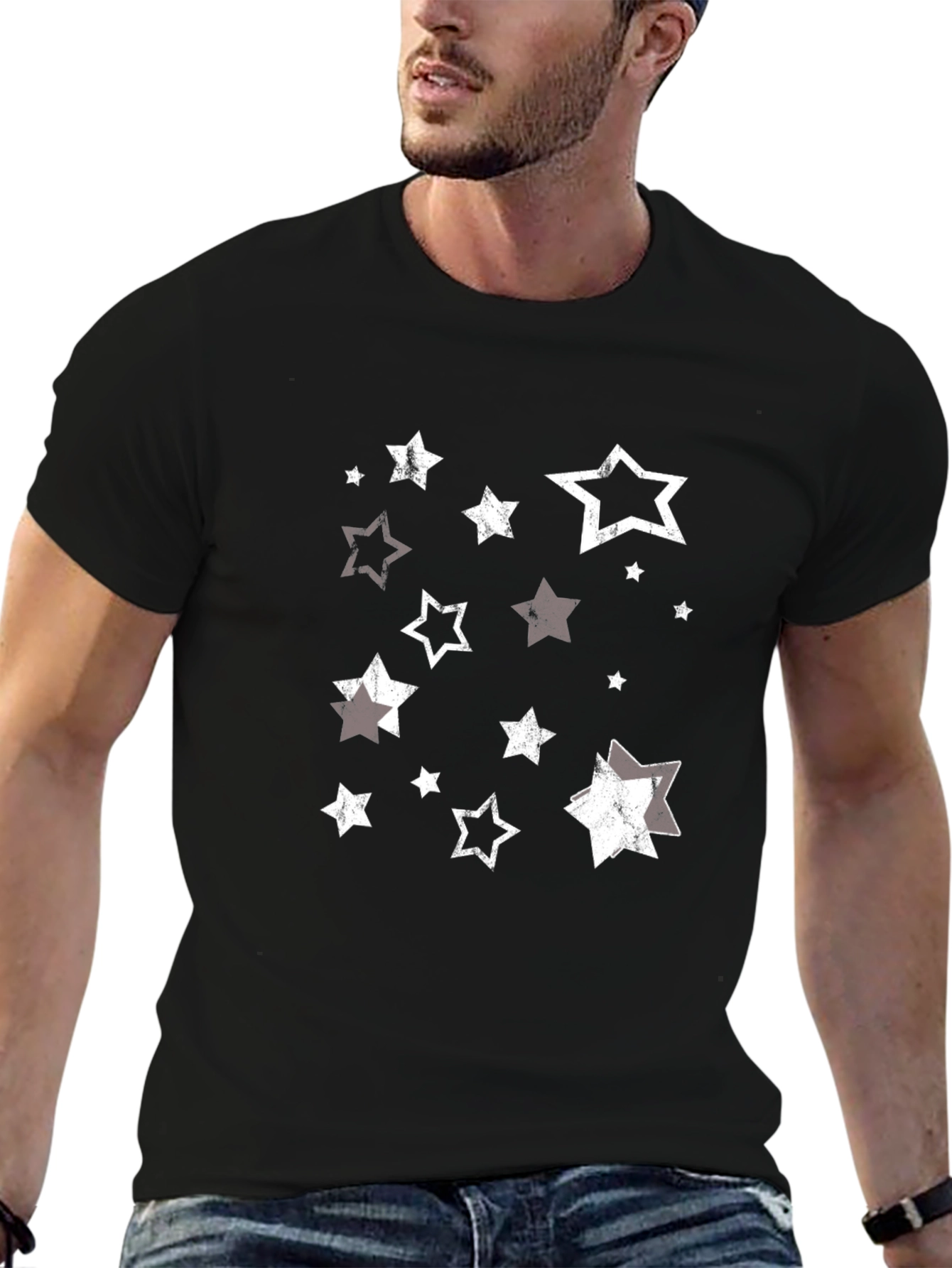 Starry Night Graphic Tee - Soft Cotton