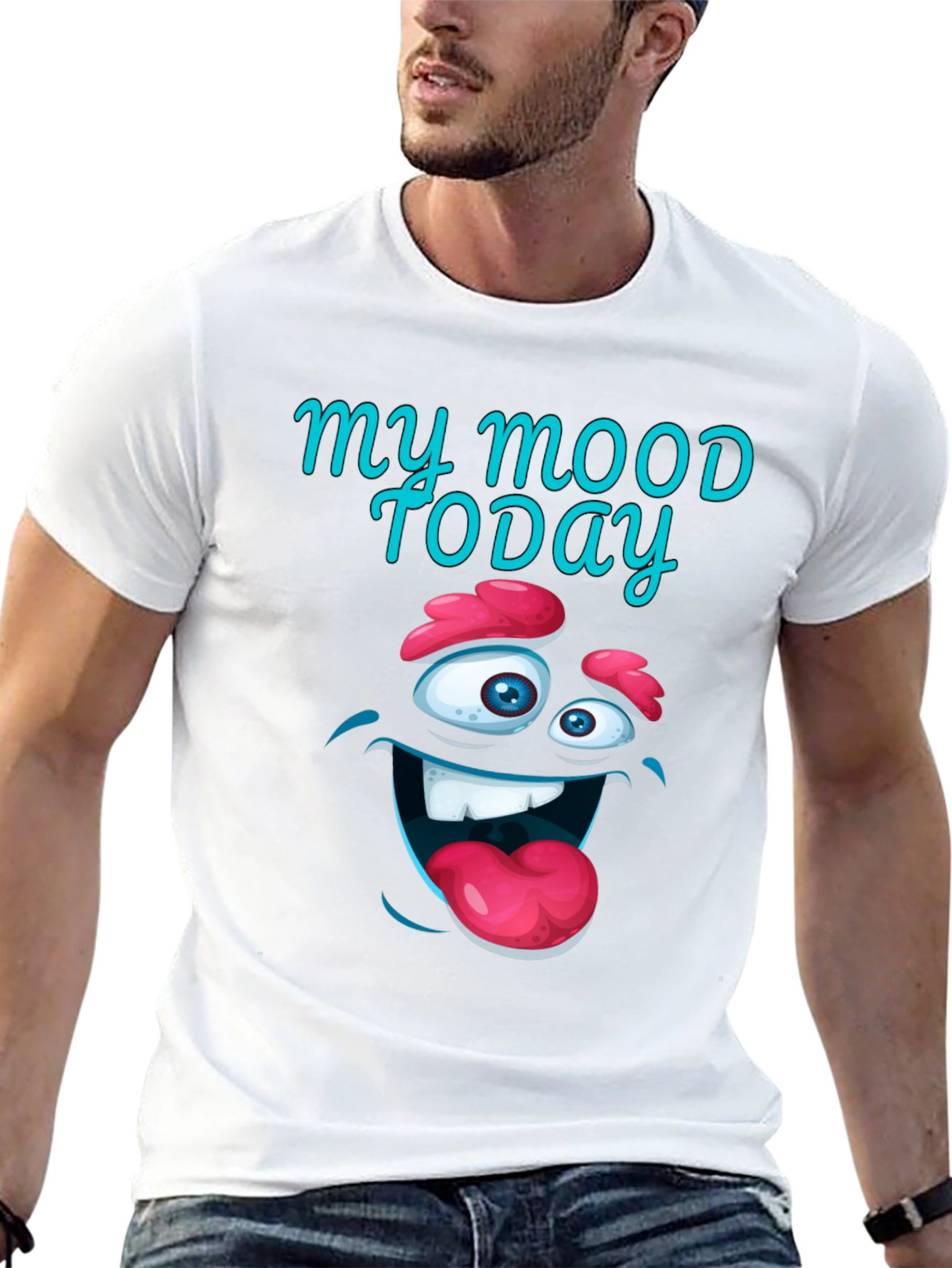 Funny Mood Today Graphic T-Shirt