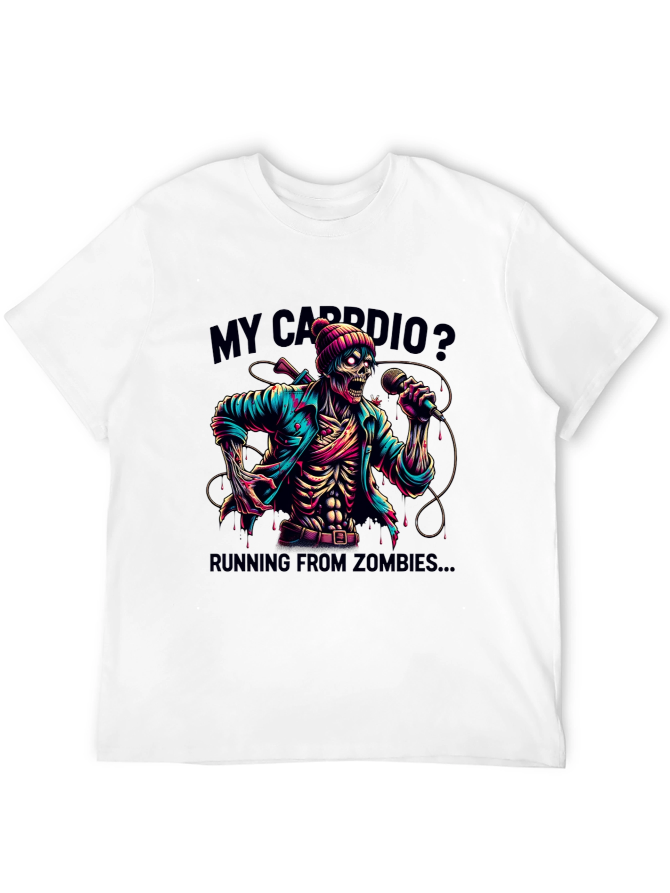 Zombie Cardio T-Shirt - Running from Zombies