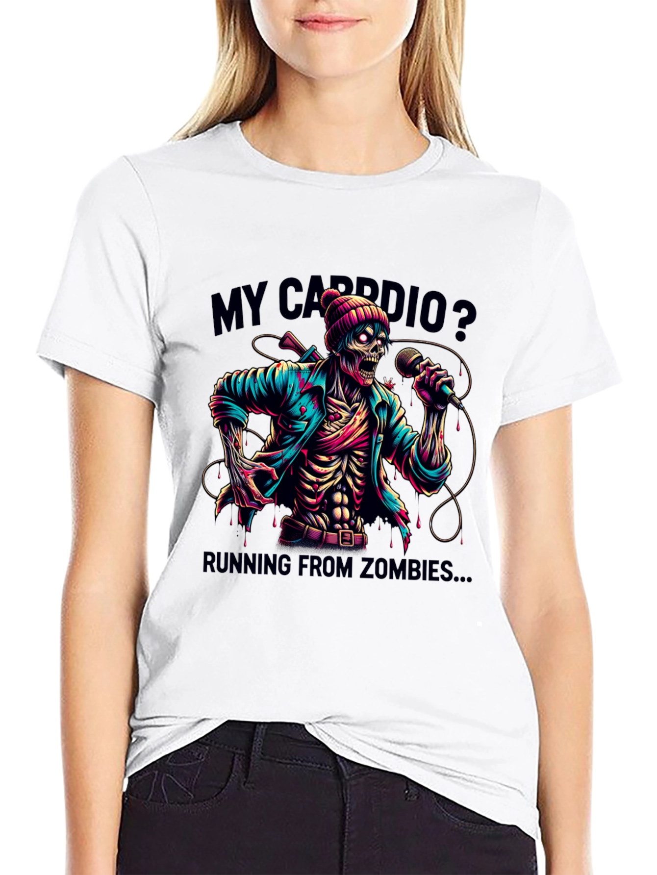Zombie Cardio T-Shirt - Running from Zombies