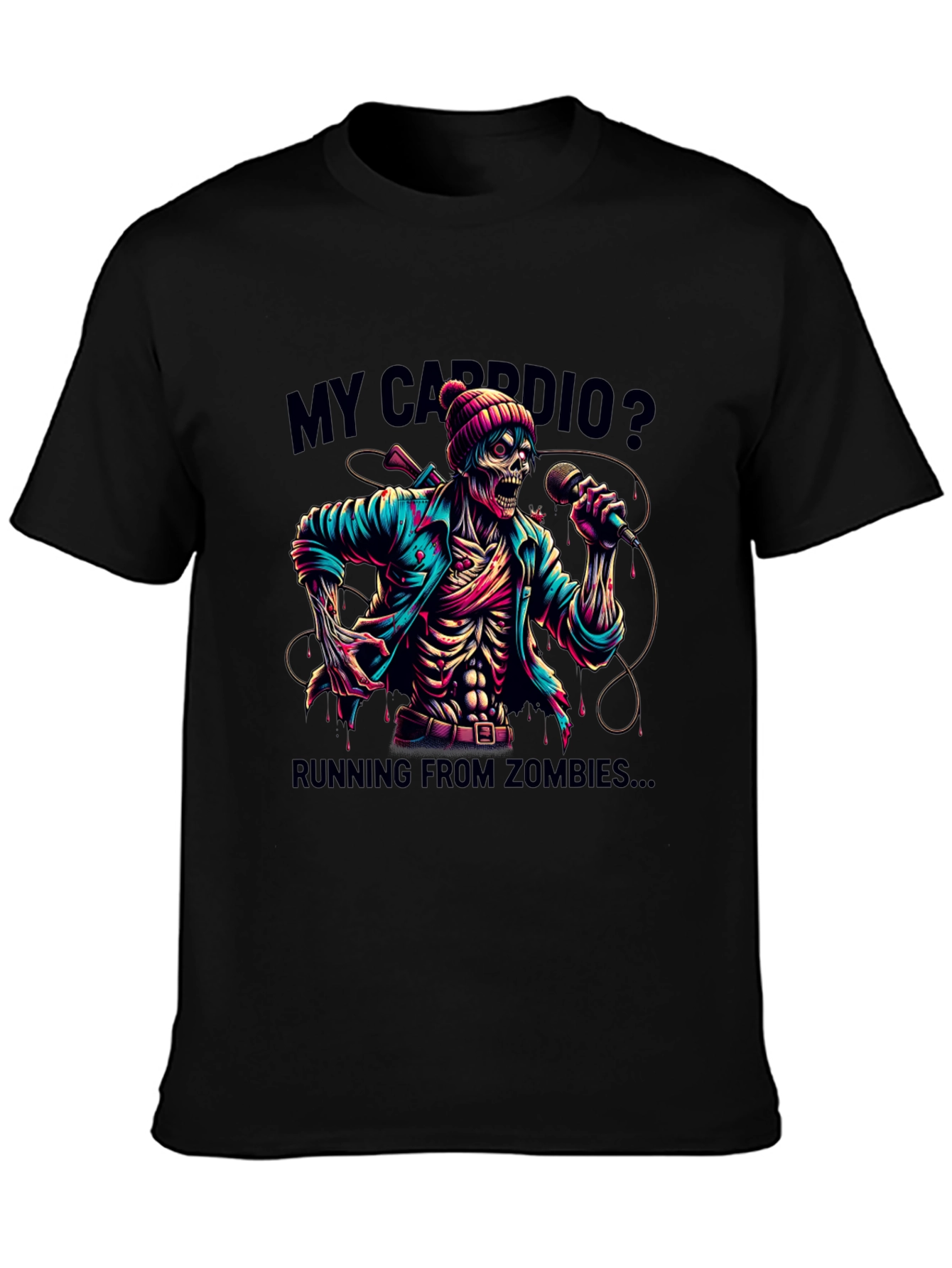 Zombie Cardio T-Shirt - Running from Zombies