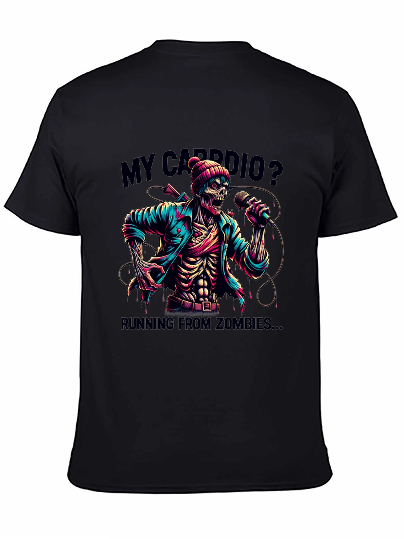 Zombie Cardio T-Shirt - Running from Zombies