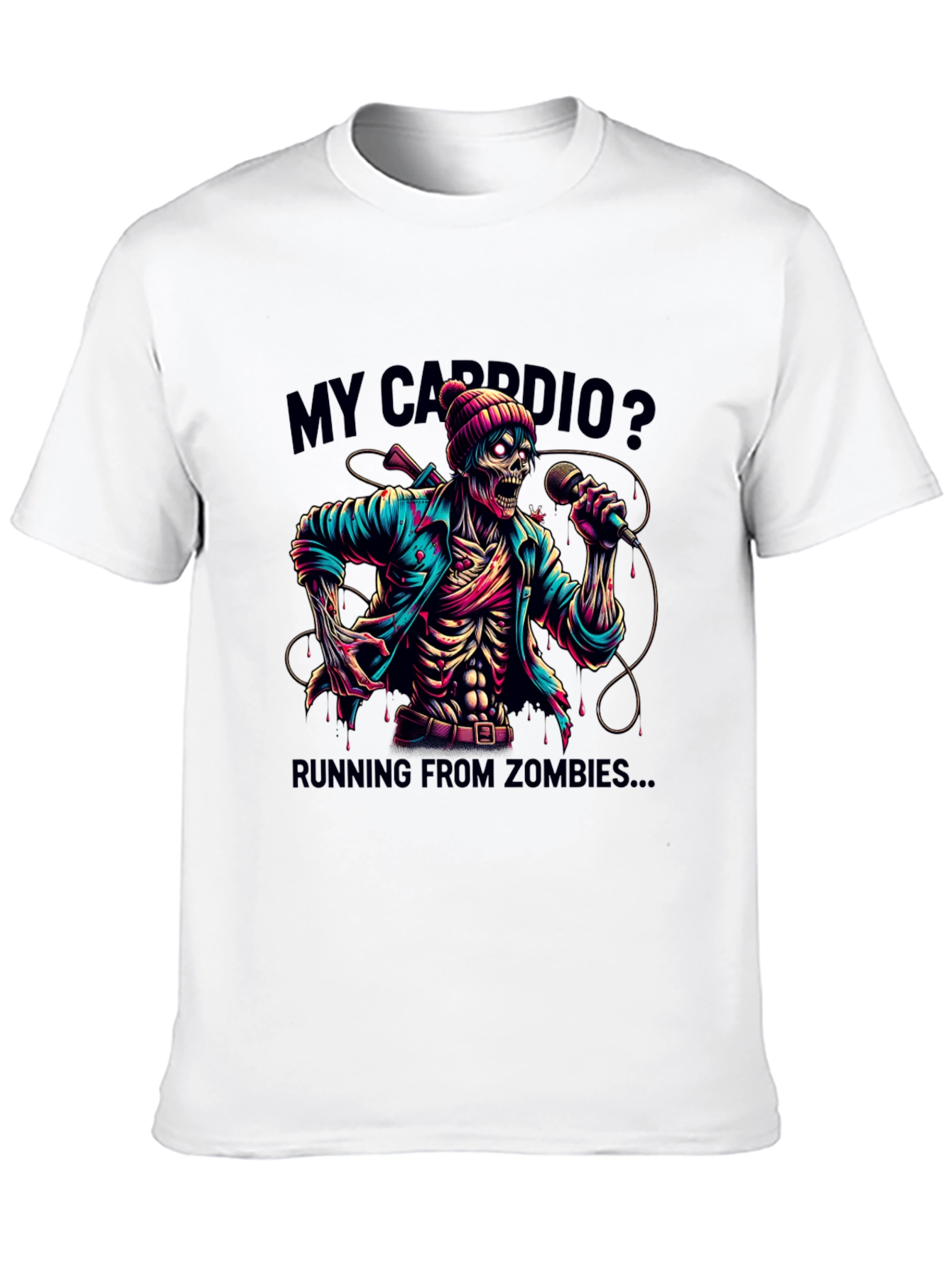 Zombie Cardio T-Shirt - Running from Zombies