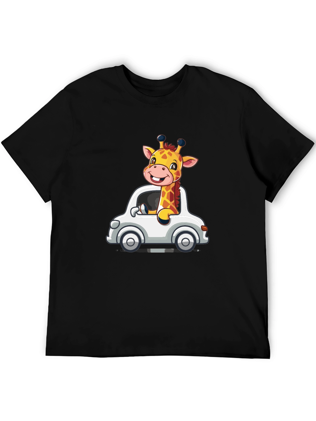 Giraffe Car Graphic T-Shirt