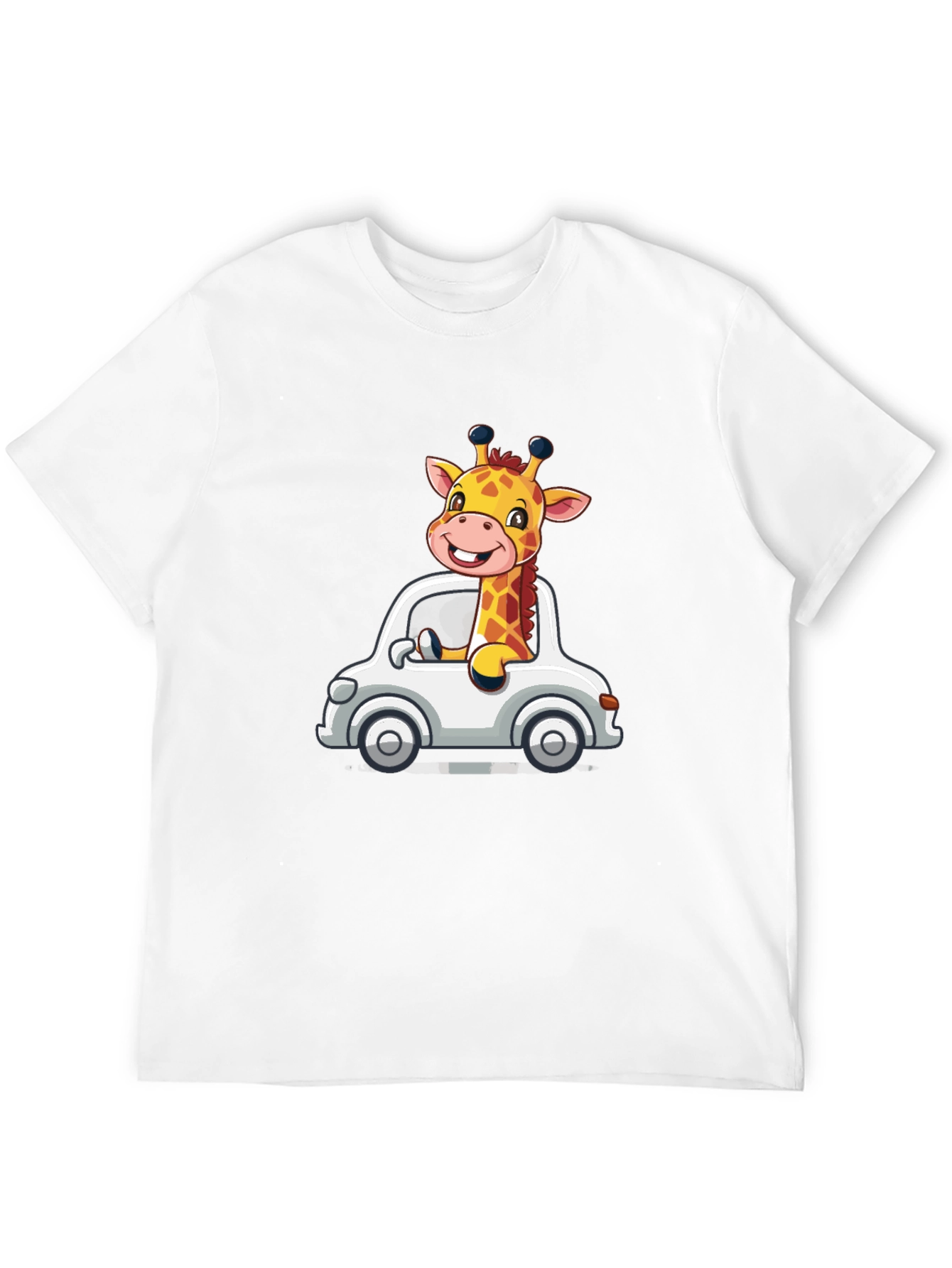Giraffe Car Graphic T-Shirt