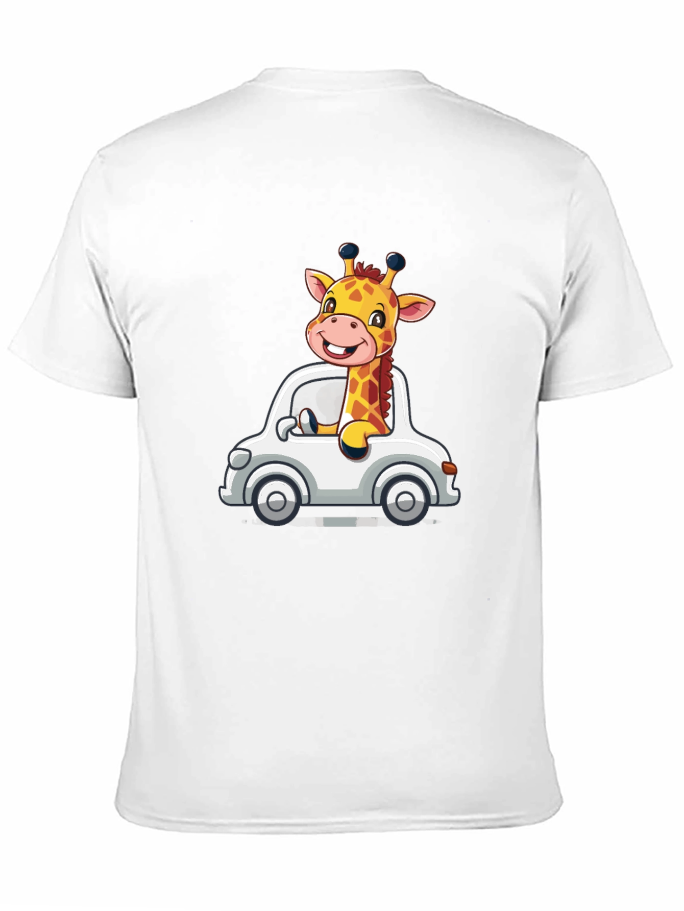 Giraffe Car Graphic T-Shirt